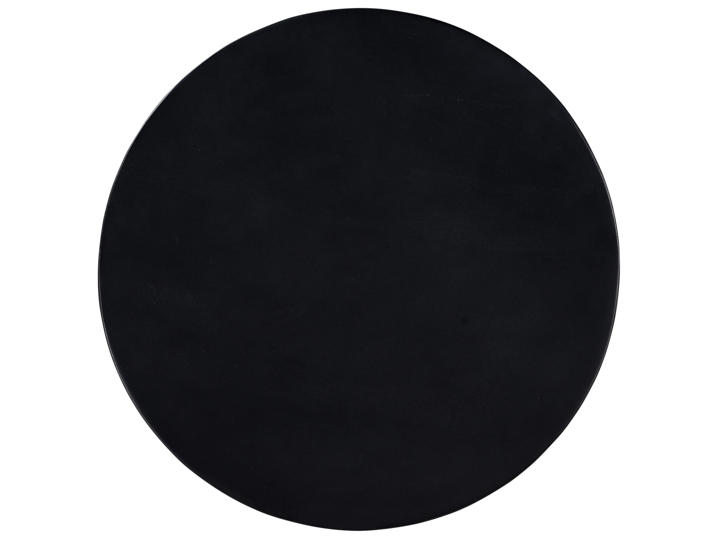 Moe's Home Nels Round Wood Charcoal Black Coffee Table