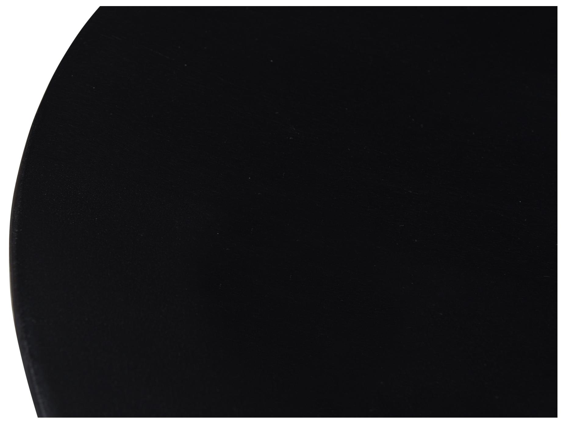 Moe's Home Nels Round Wood Charcoal Black Coffee Table