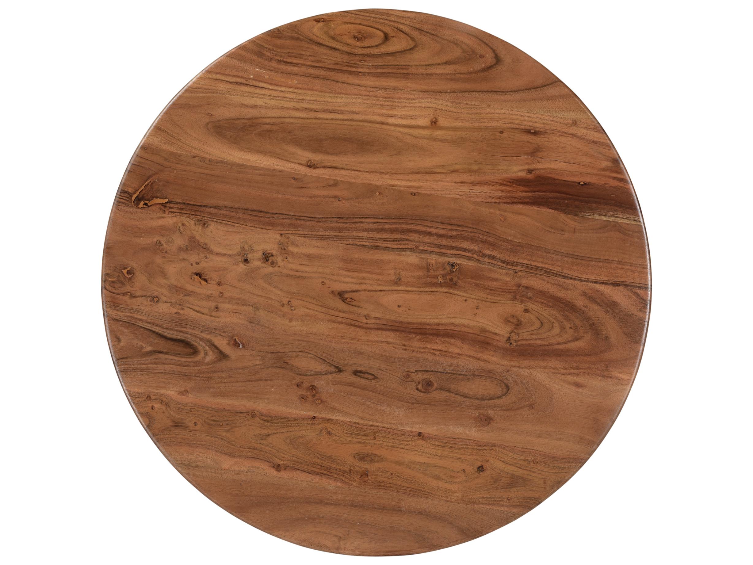 Moe's Home Round Wood Brown Coffee Table