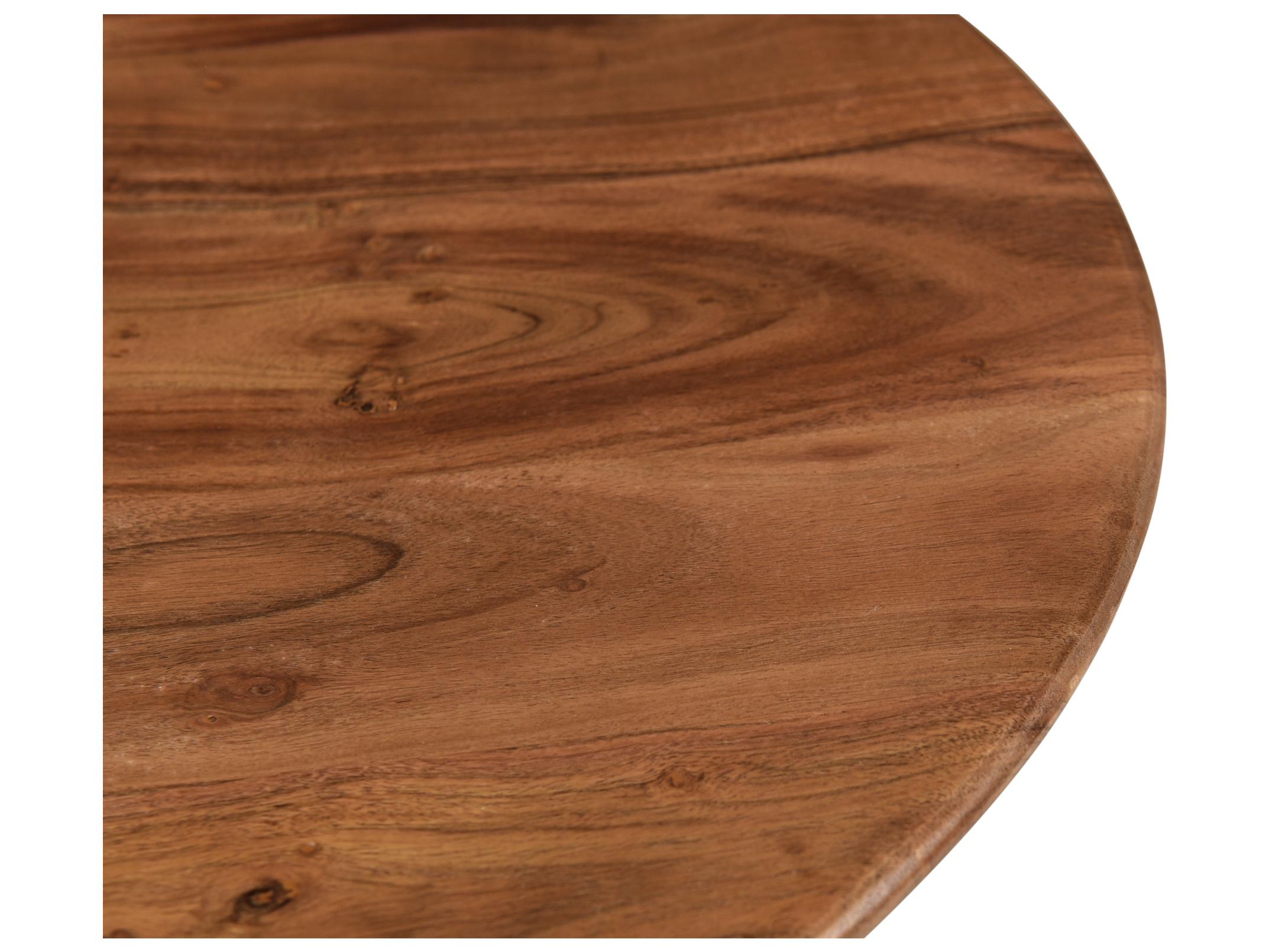 Moe's Home Round Wood Brown Coffee Table