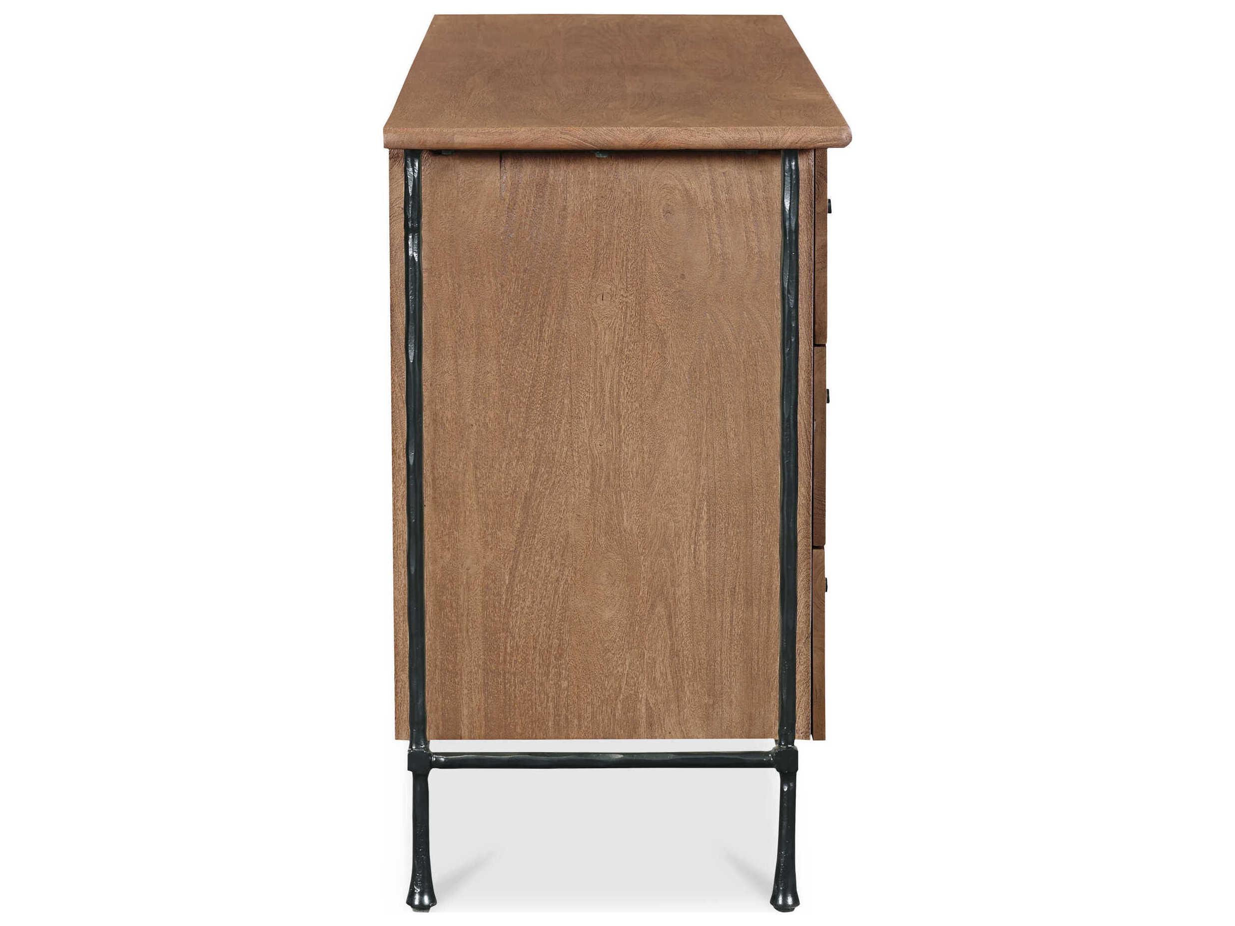 Moe's Home Rene 6-Drawers Acacia Wood Double Dresser