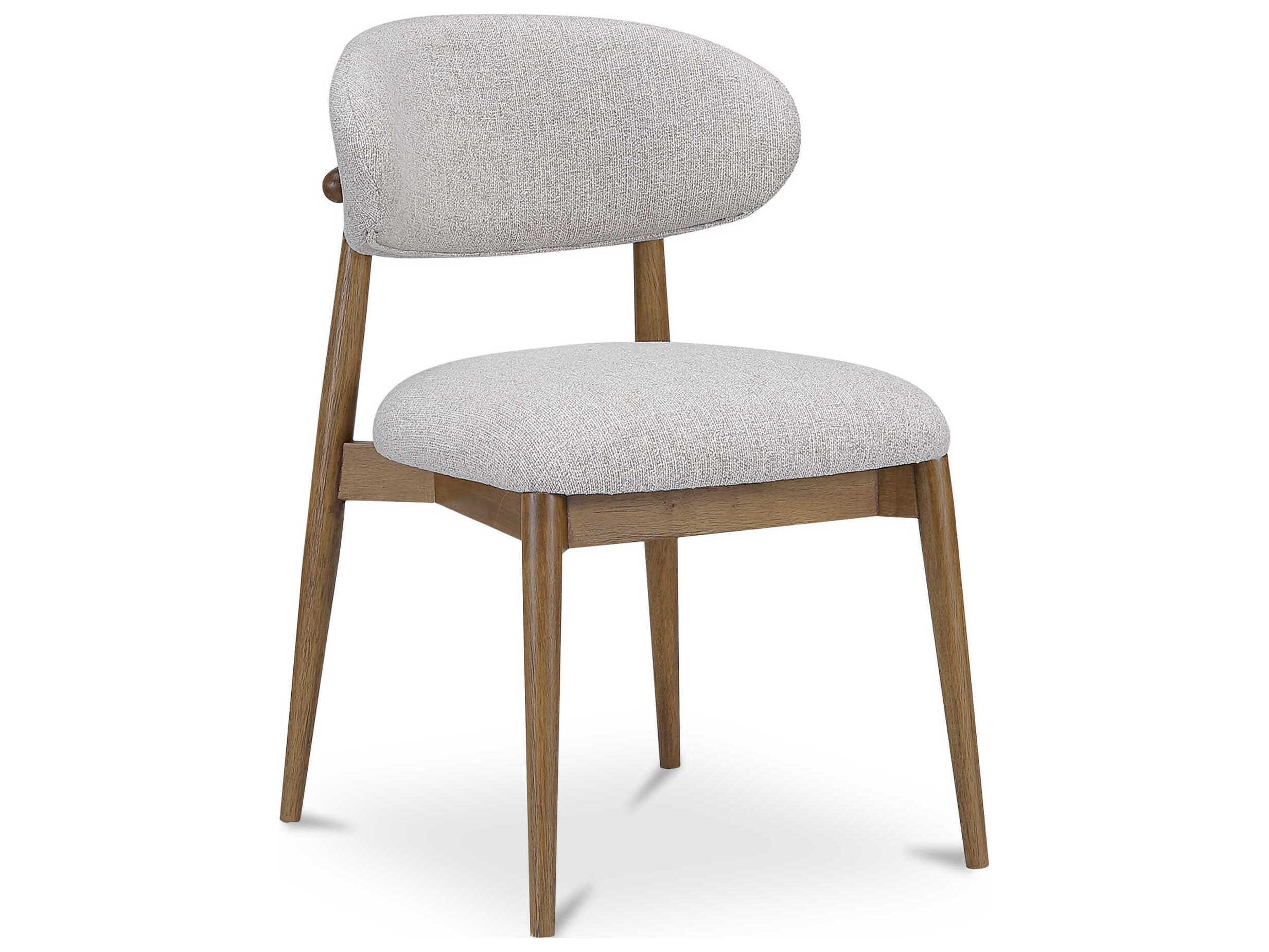 Moe's Home Ellie Plywood Gray Upholstered Armless Dining Chair