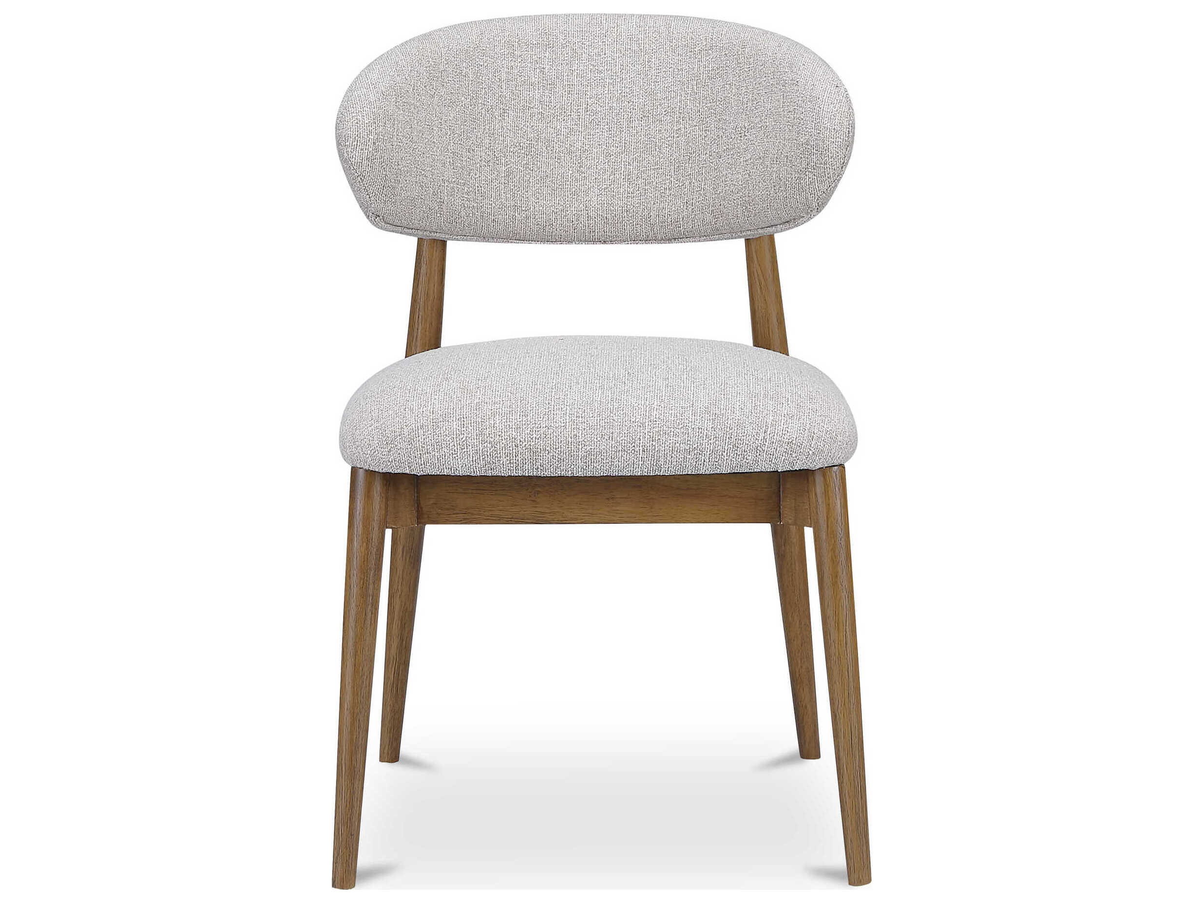 Moe's Home Ellie Plywood Gray Upholstered Armless Dining Chair