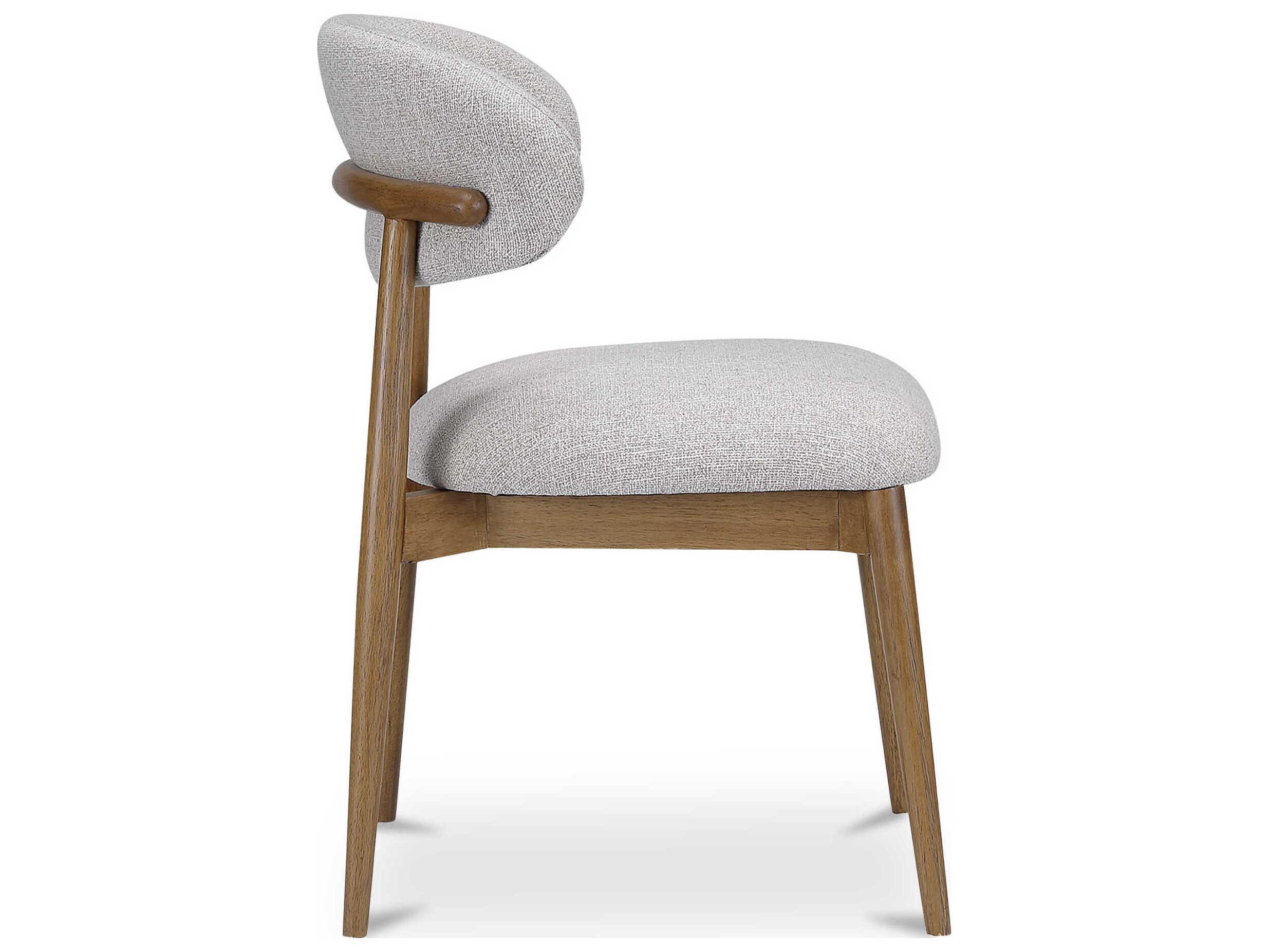 Moe's Home Ellie Plywood Gray Upholstered Armless Dining Chair
