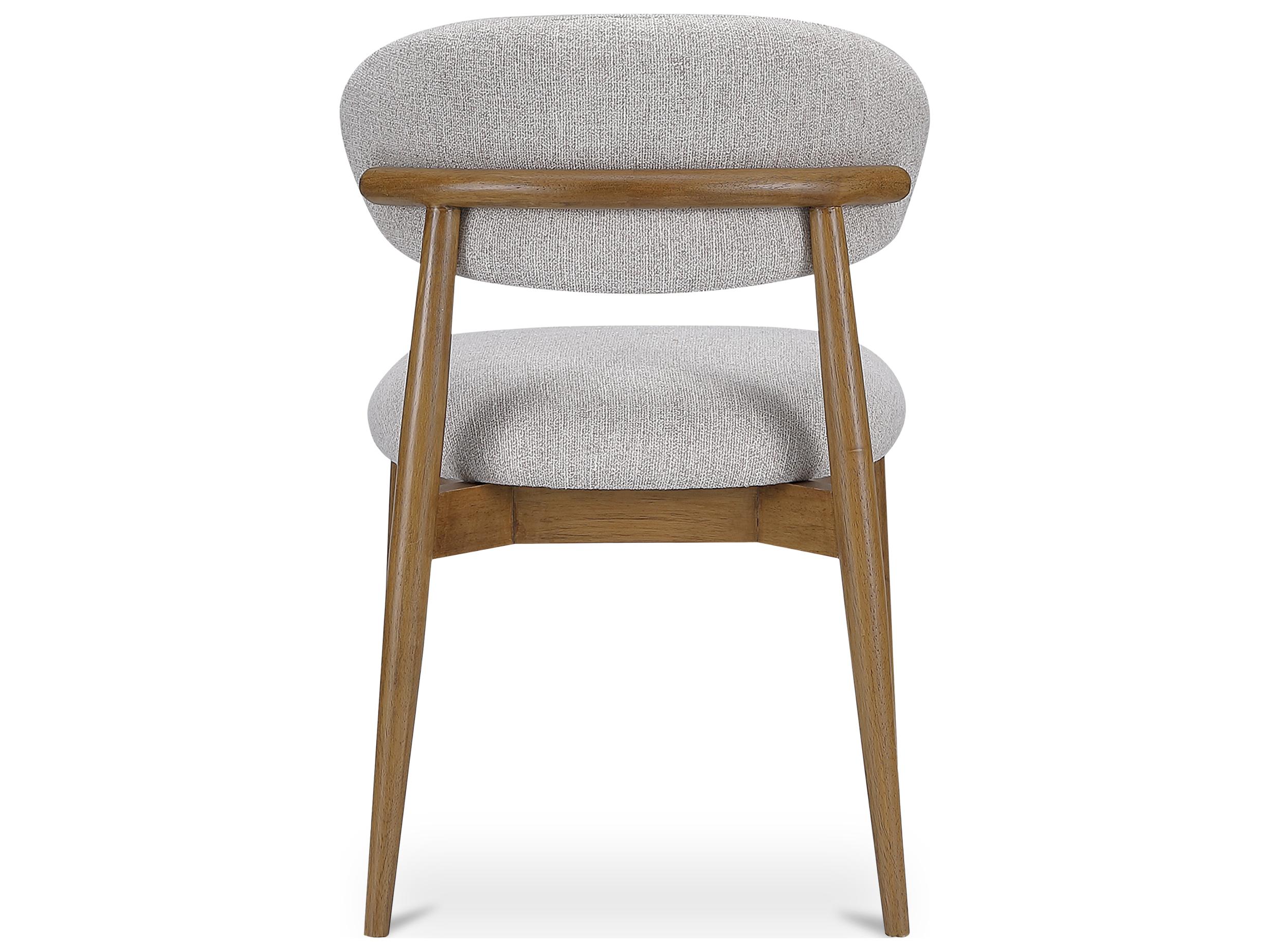 Moe's Home Ellie Plywood Gray Upholstered Armless Dining Chair
