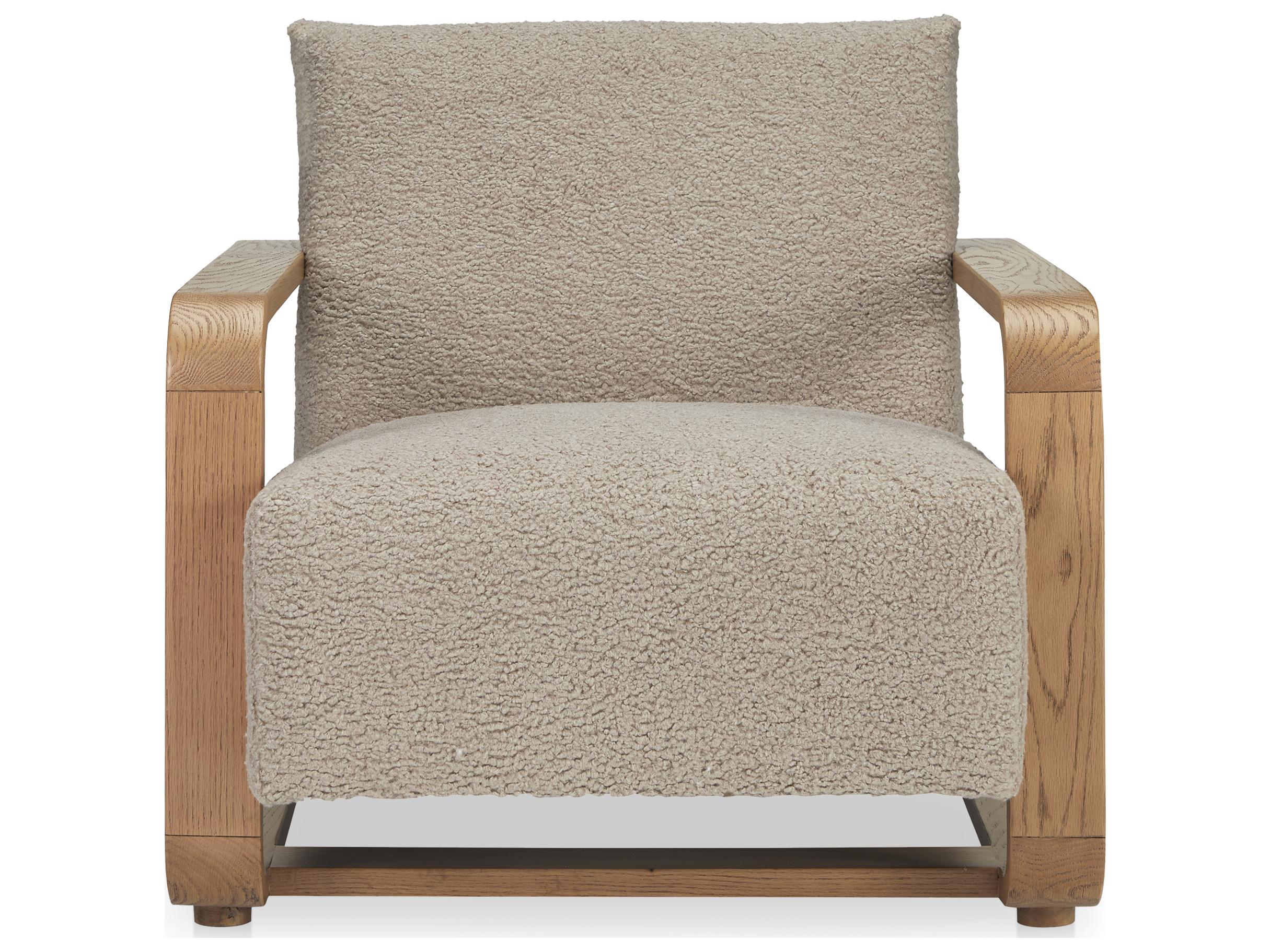Moe's Home Eckersley Lounge Chair Beige Faux Shearling