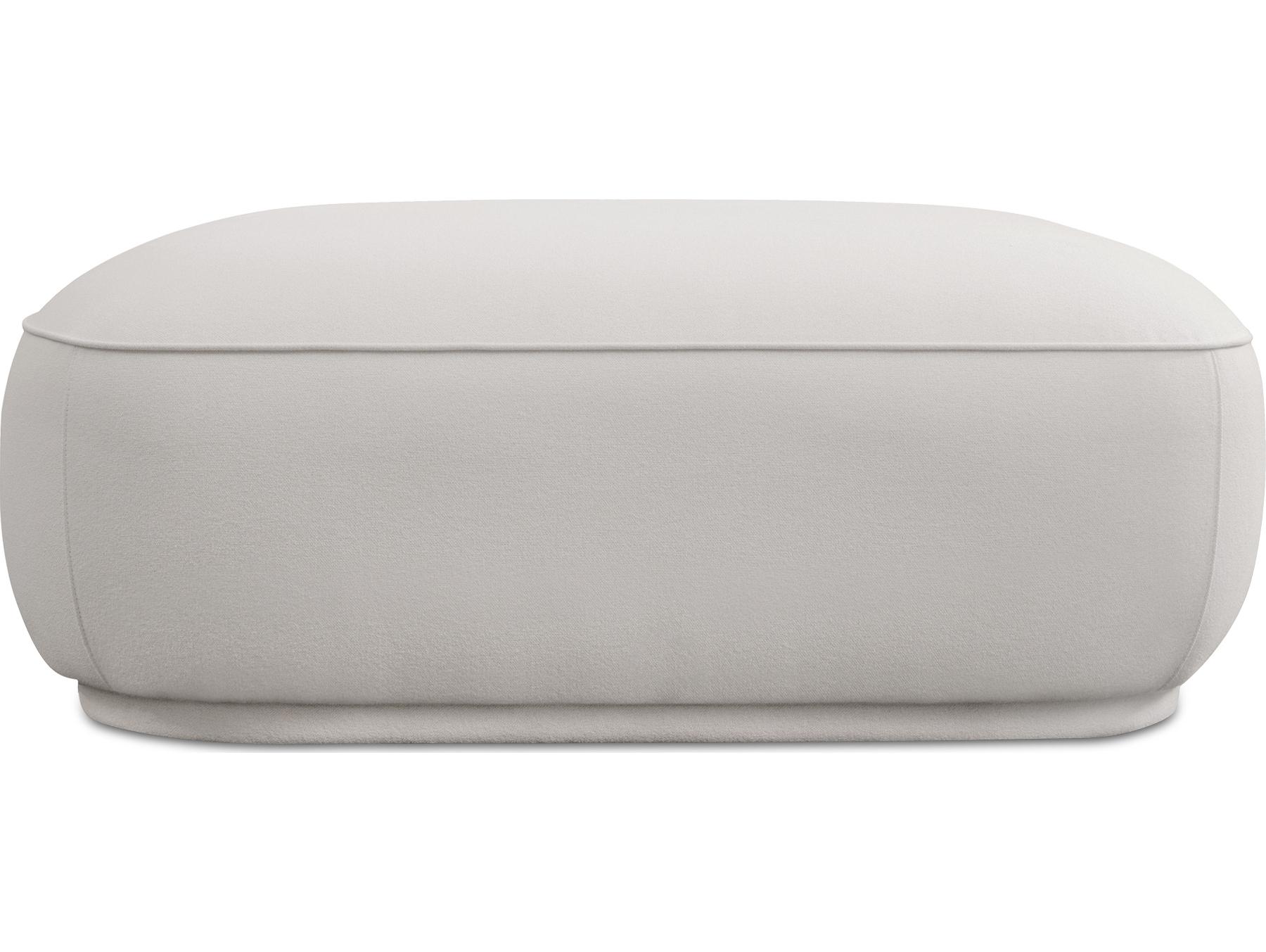 Moe's Home Marion White Upholstered Ottoman
