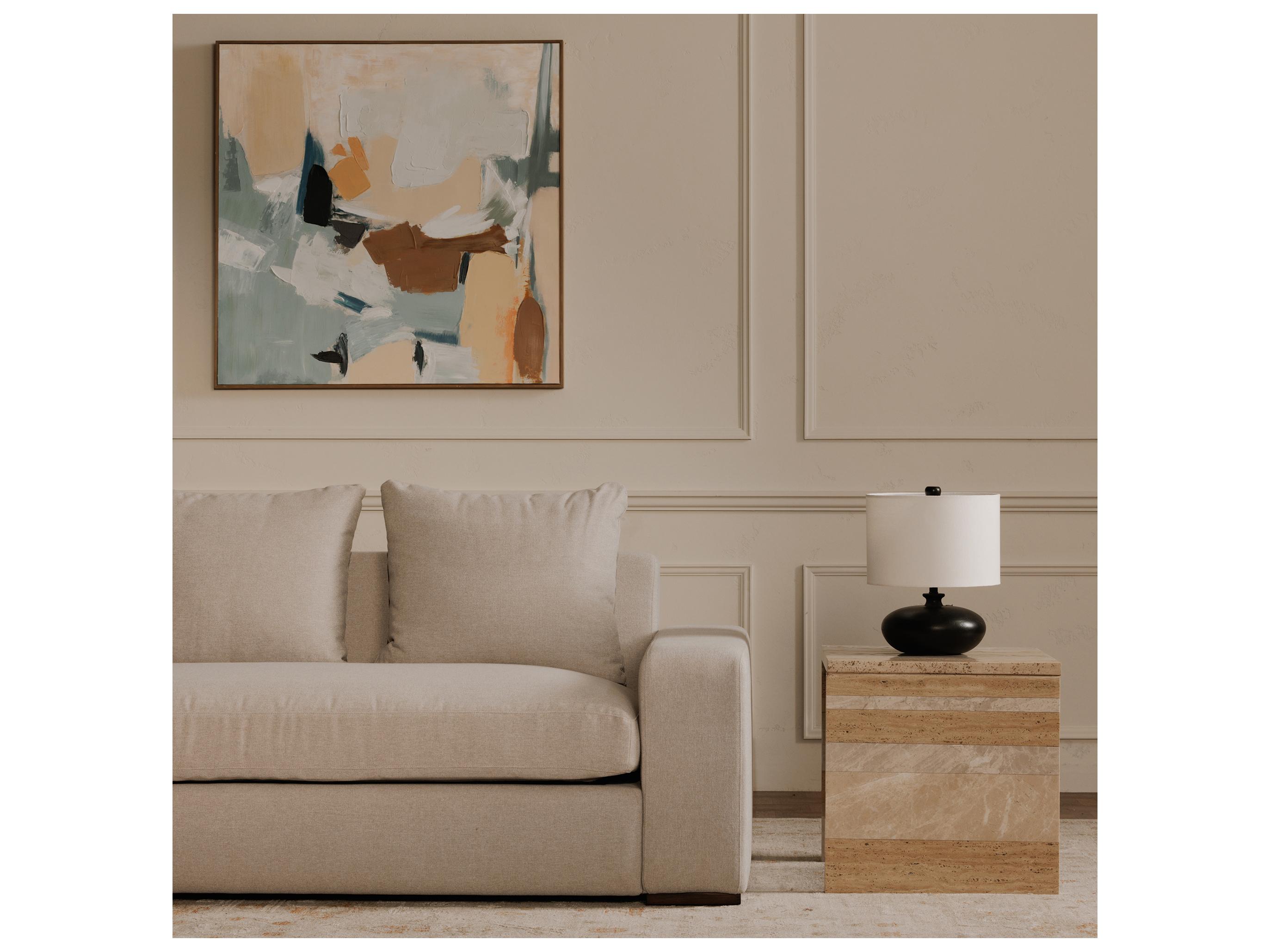 Moe's Home Thomas Gray Upholstered Sofa