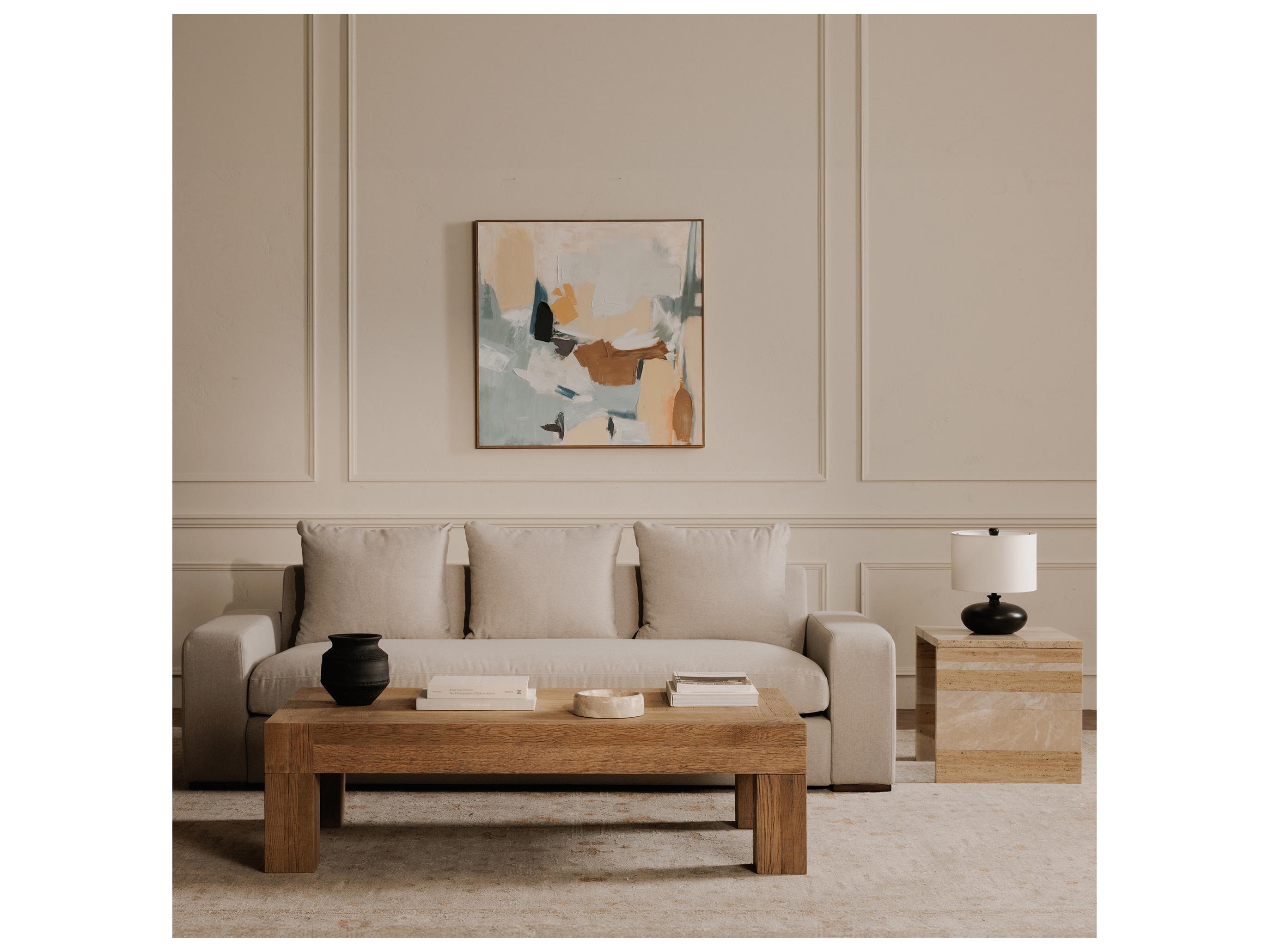 Moe's Home Thomas Gray Upholstered Sofa