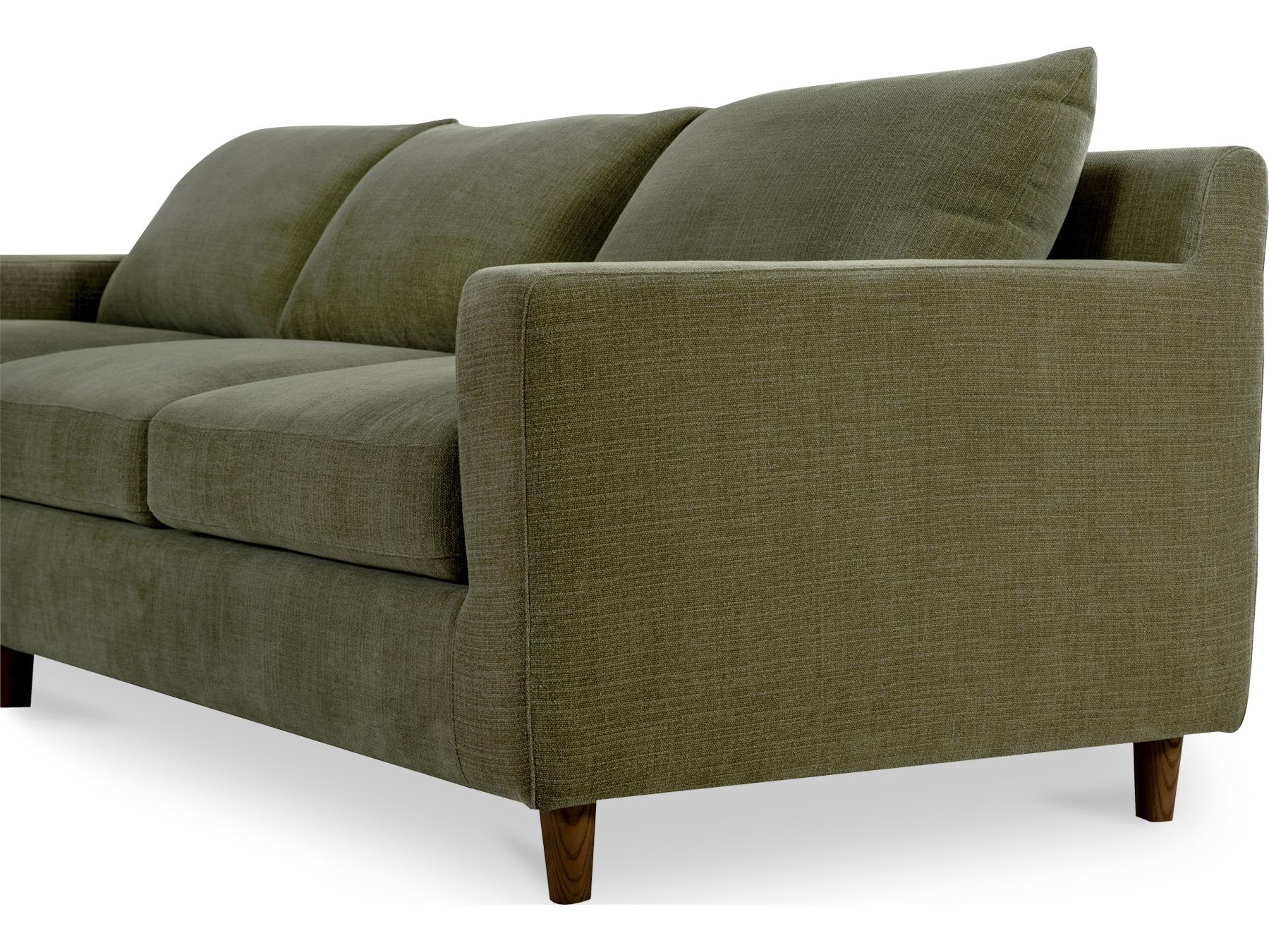 Moe's Home Hutton Green Upholstered Sectional Sofa