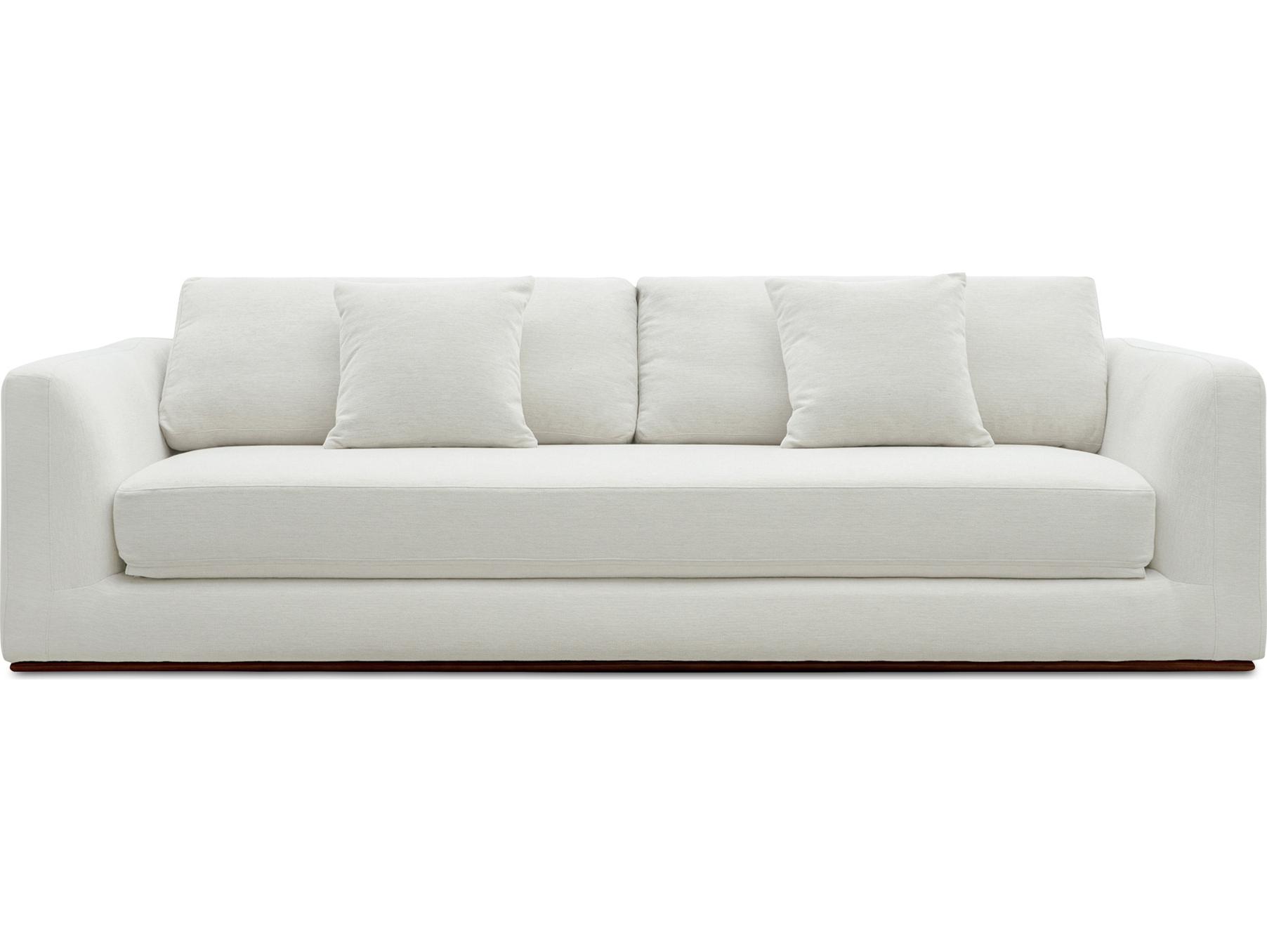 Moe's Home Rue White Upholstered Sofa