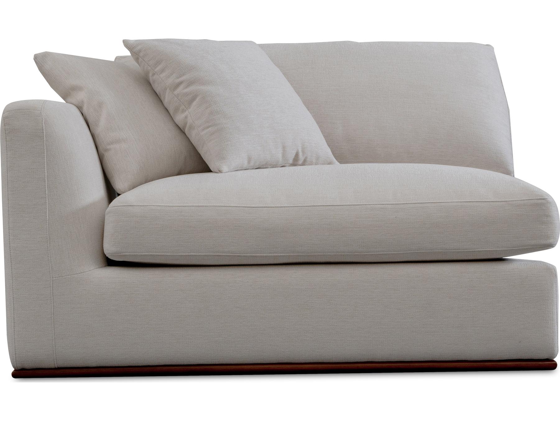 Moe's Home Rue White Left Arm Facing Modular Chair