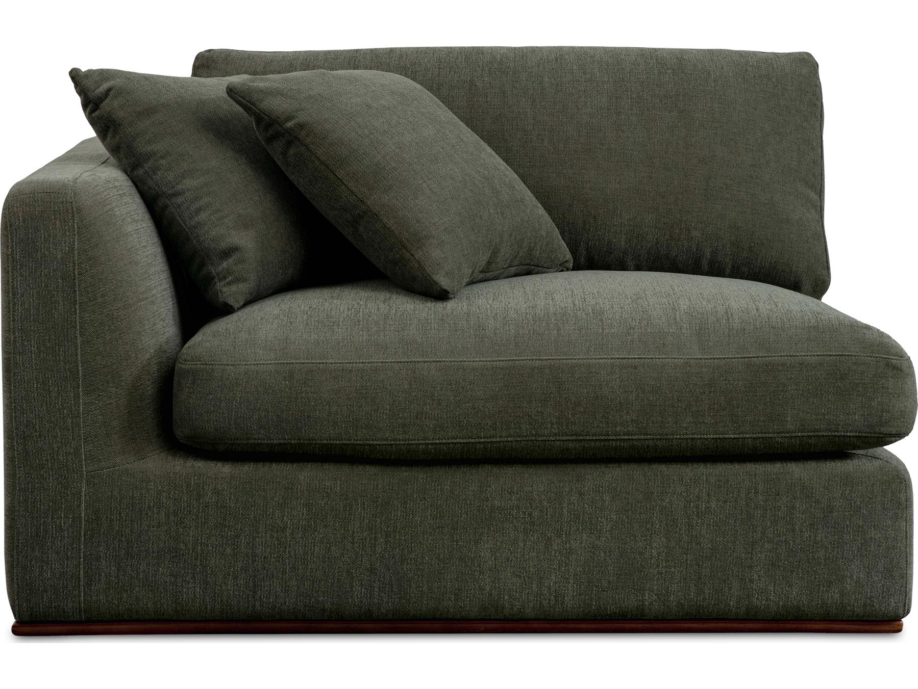 Moe's Home Rue Green Left Arm Facing Modular Chair