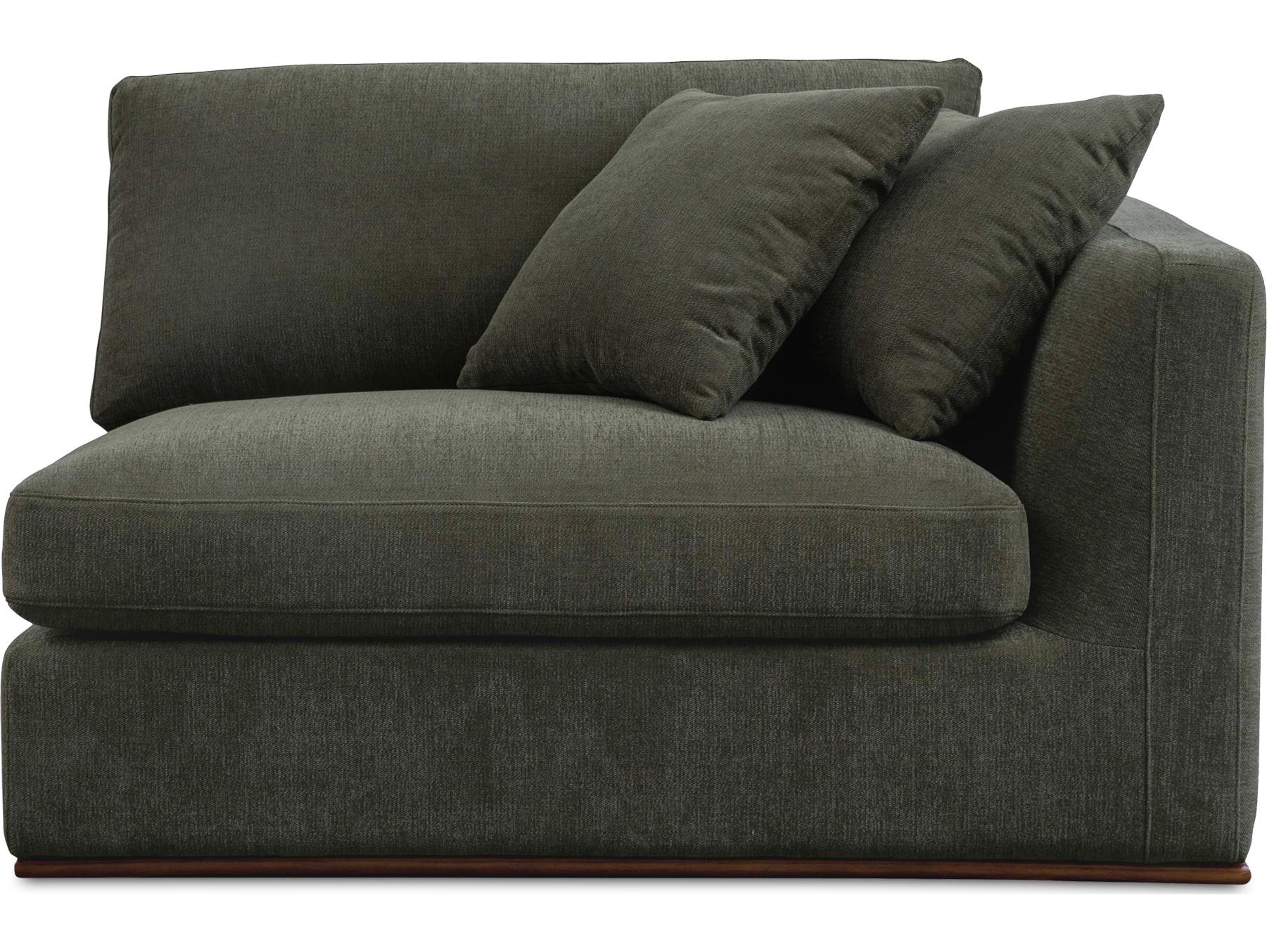 Moe's Home Rue Green Right Arm Facing Modular Chair