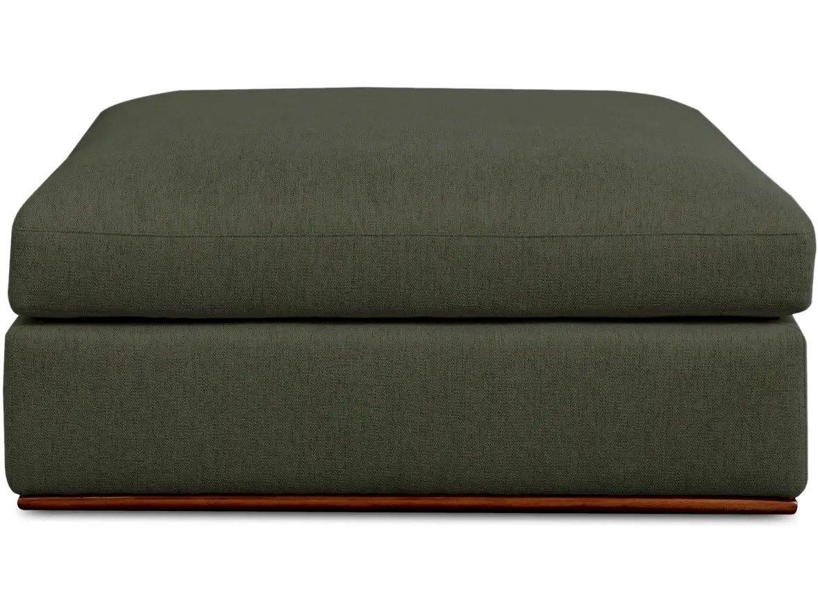 Moe's Home Rue Green Upholstered Ottoman