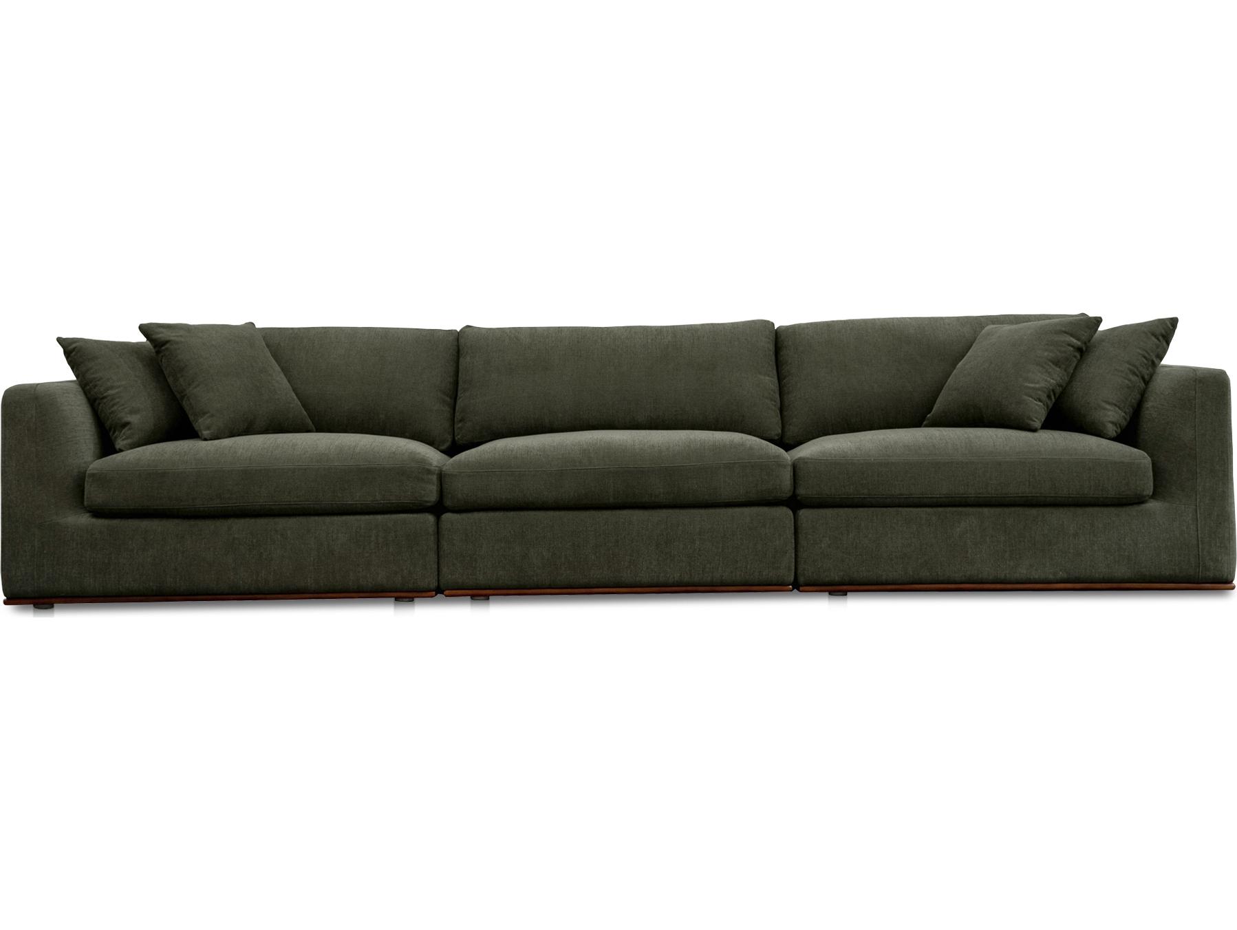 Moe's Home Rue Green Upholstered Sofa