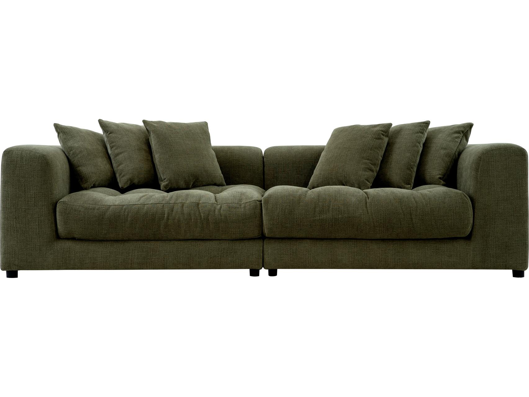 Moe's Home Davie Green Upholstered Sofa