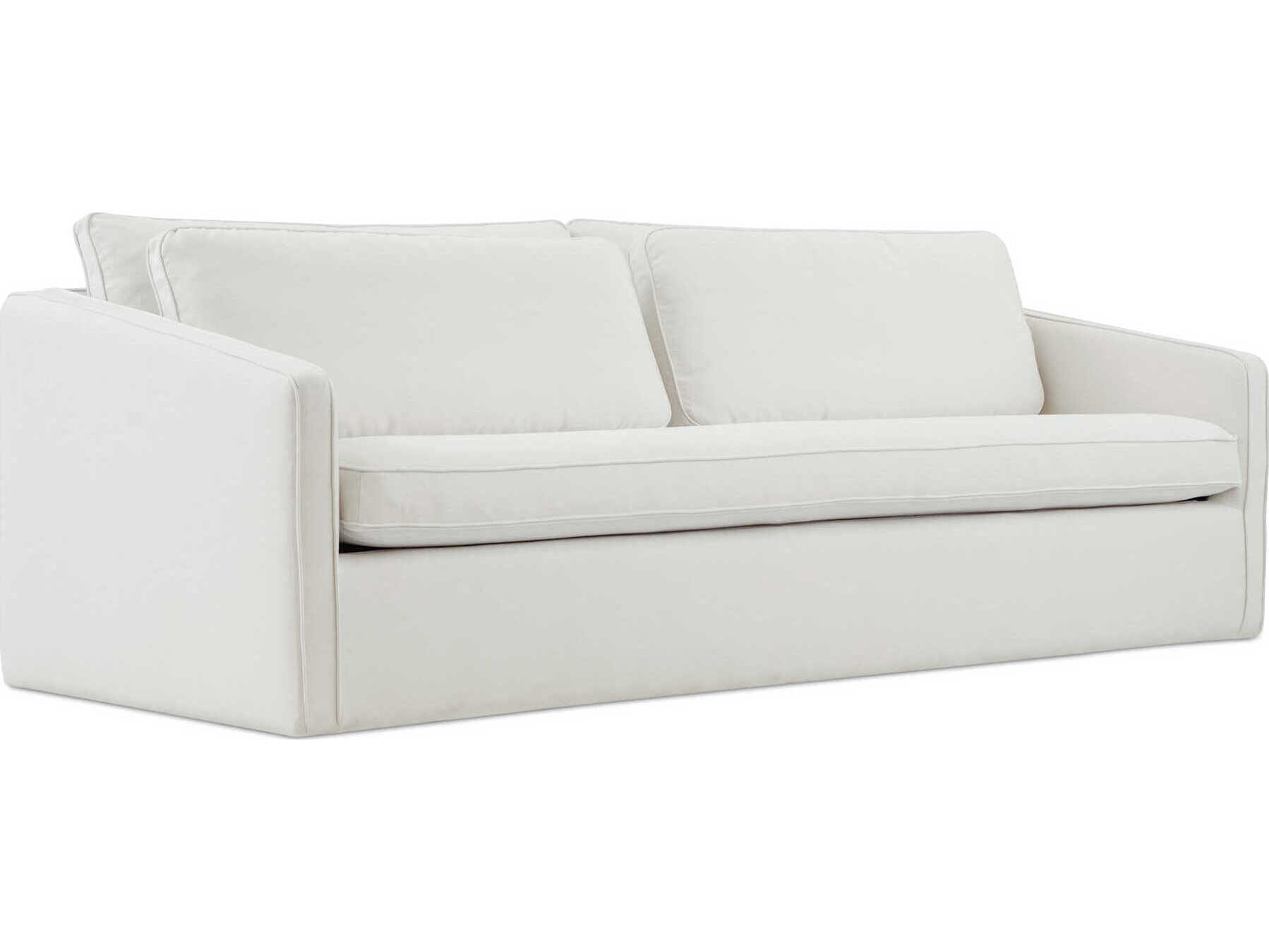Moe's Home Phoebe White Upholstered Sofa