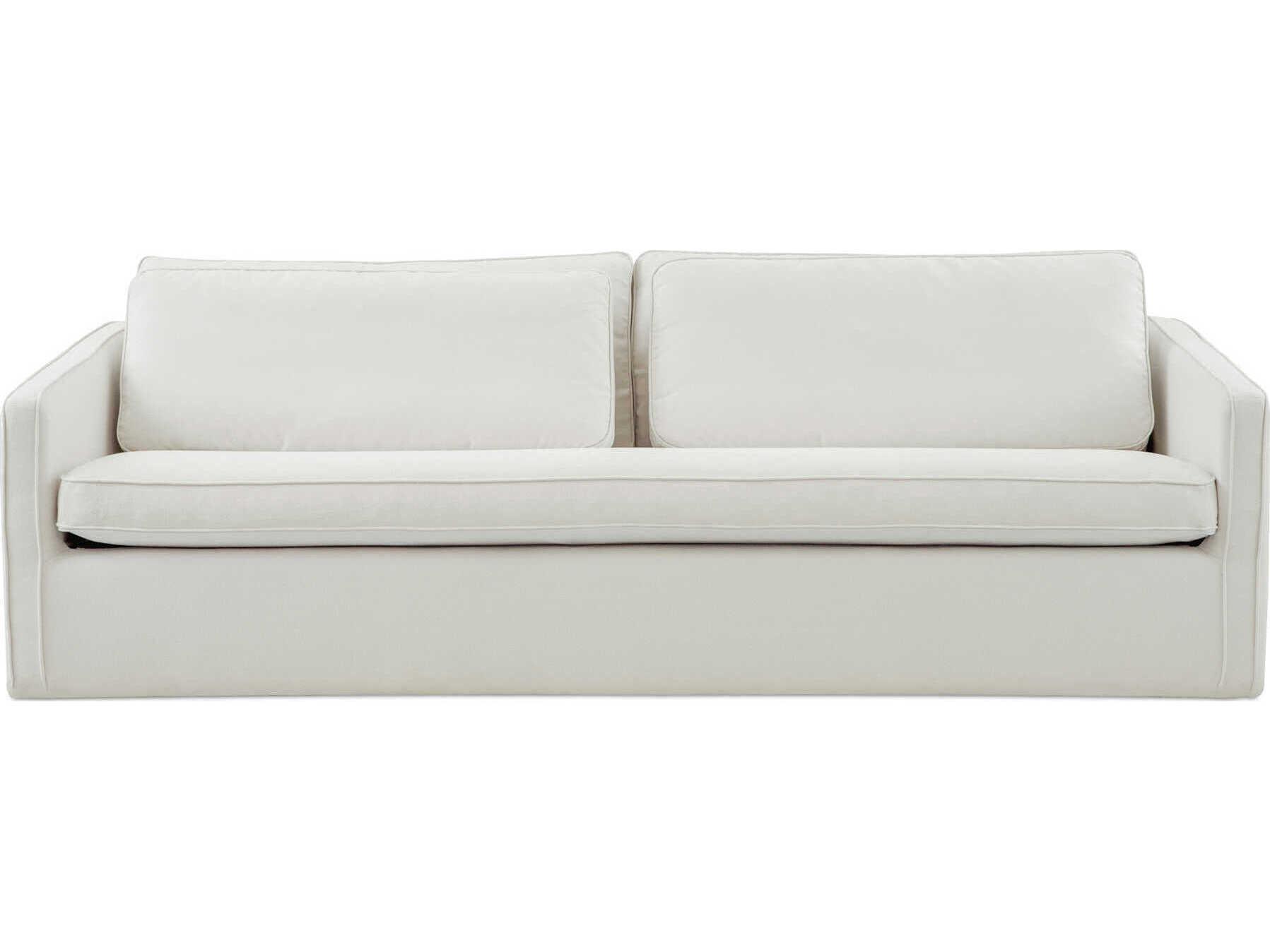 Moe's Home Phoebe White Upholstered Sofa