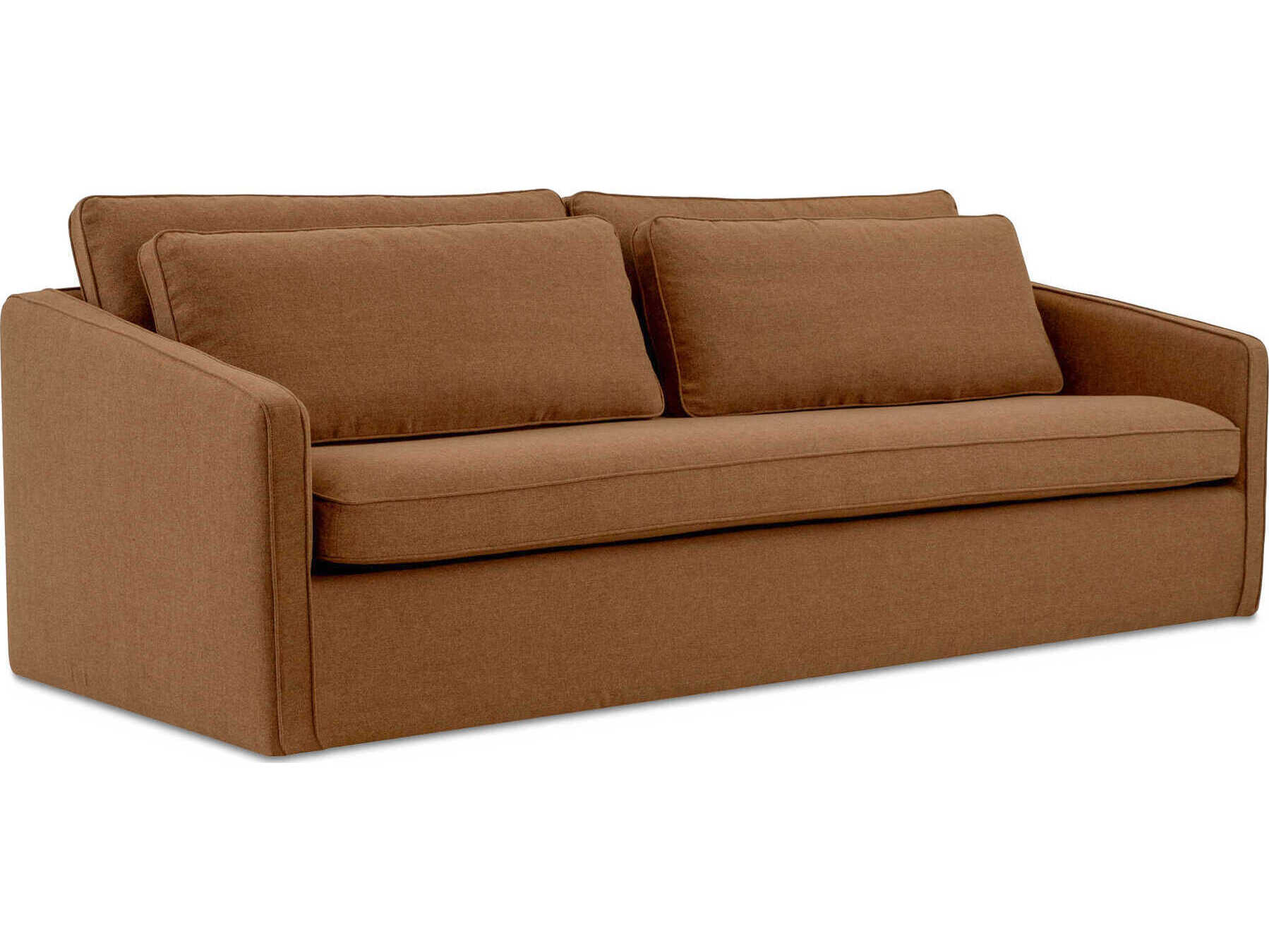 Moe's Home Phoebe Orange Upholstered Sofa