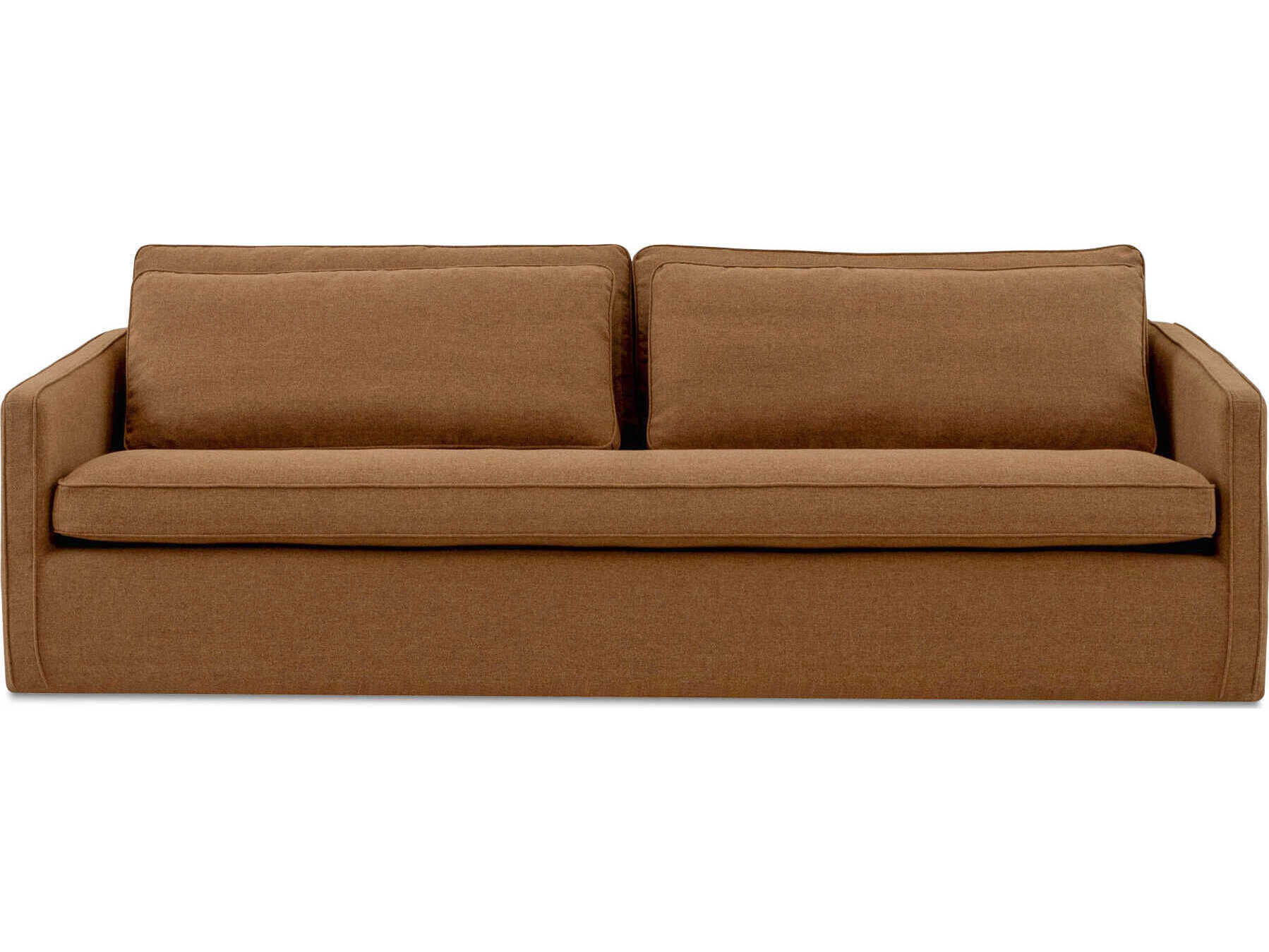 Moe's Home Phoebe Orange Upholstered Sofa