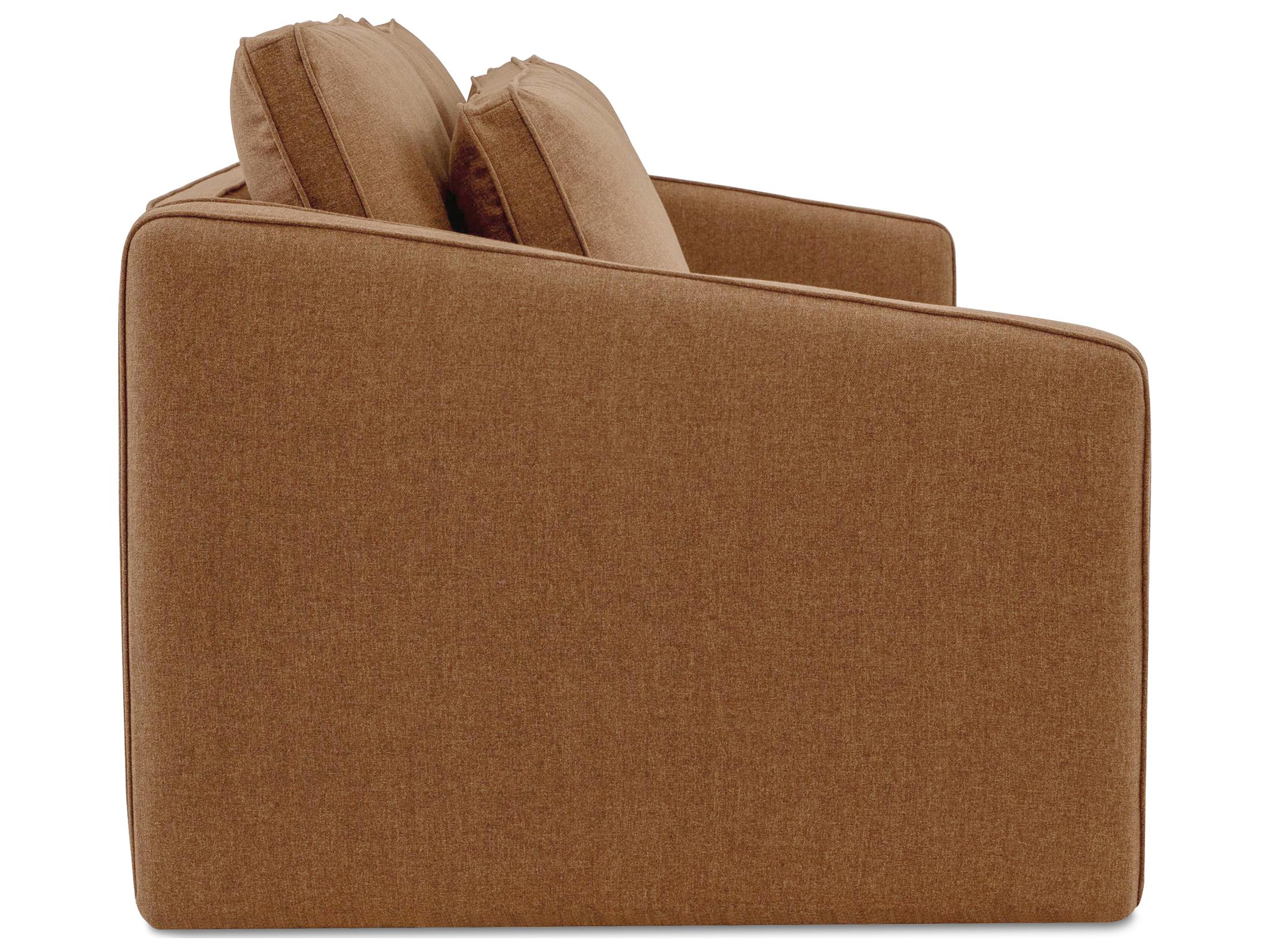 Moe's Home Phoebe Orange Upholstered Sofa