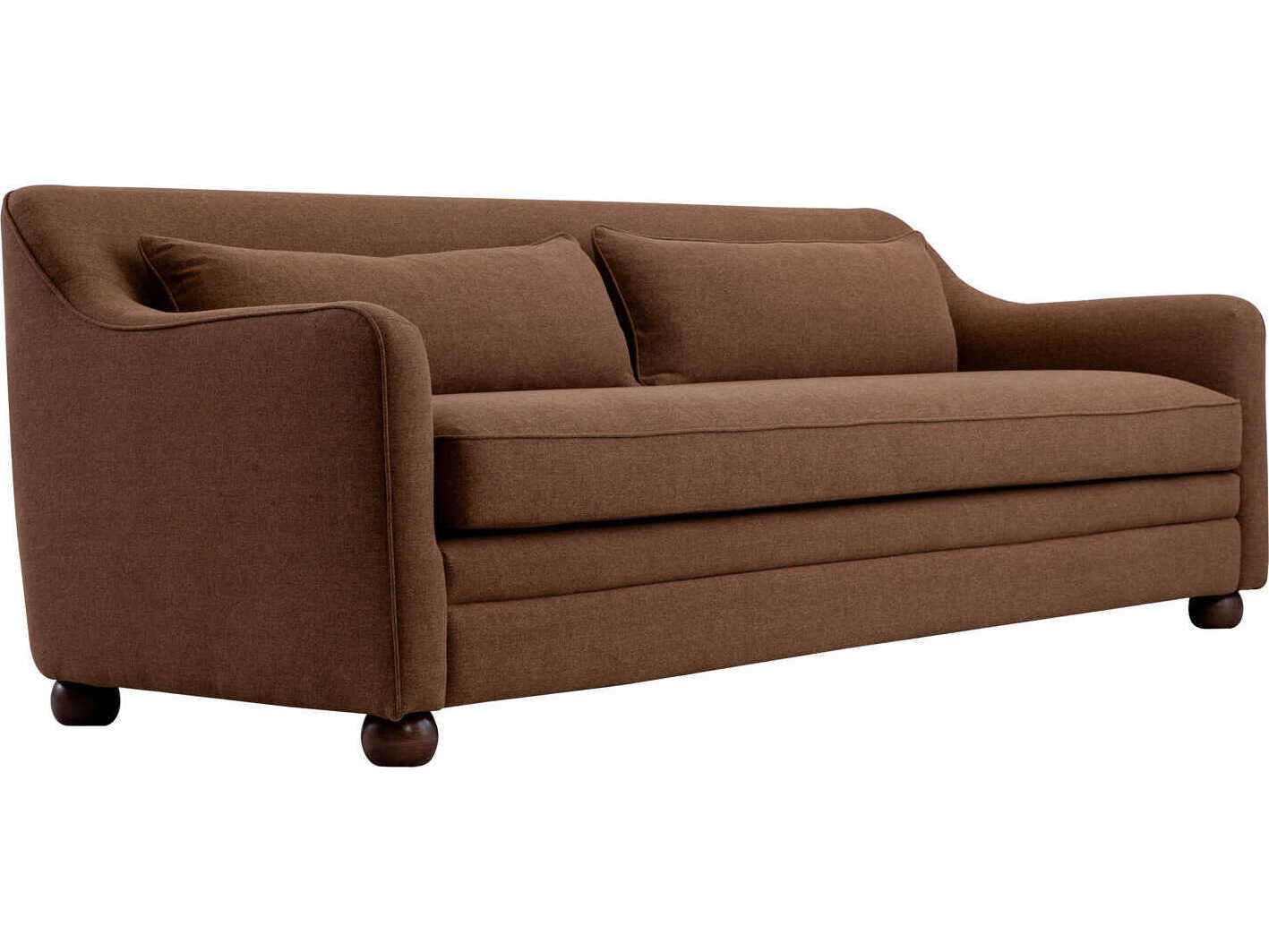 Moe's Home Amira Orange Upholstered Sofa