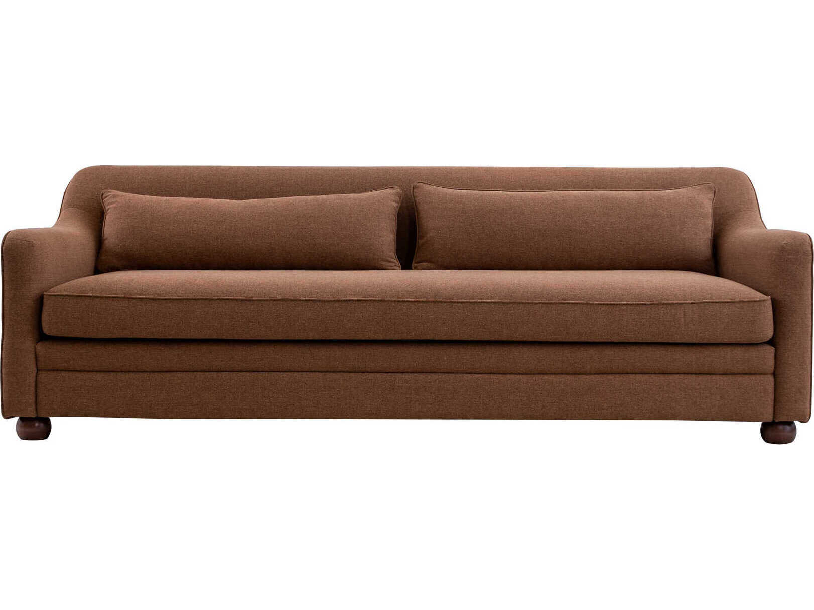 Moe's Home Amira Orange Upholstered Sofa