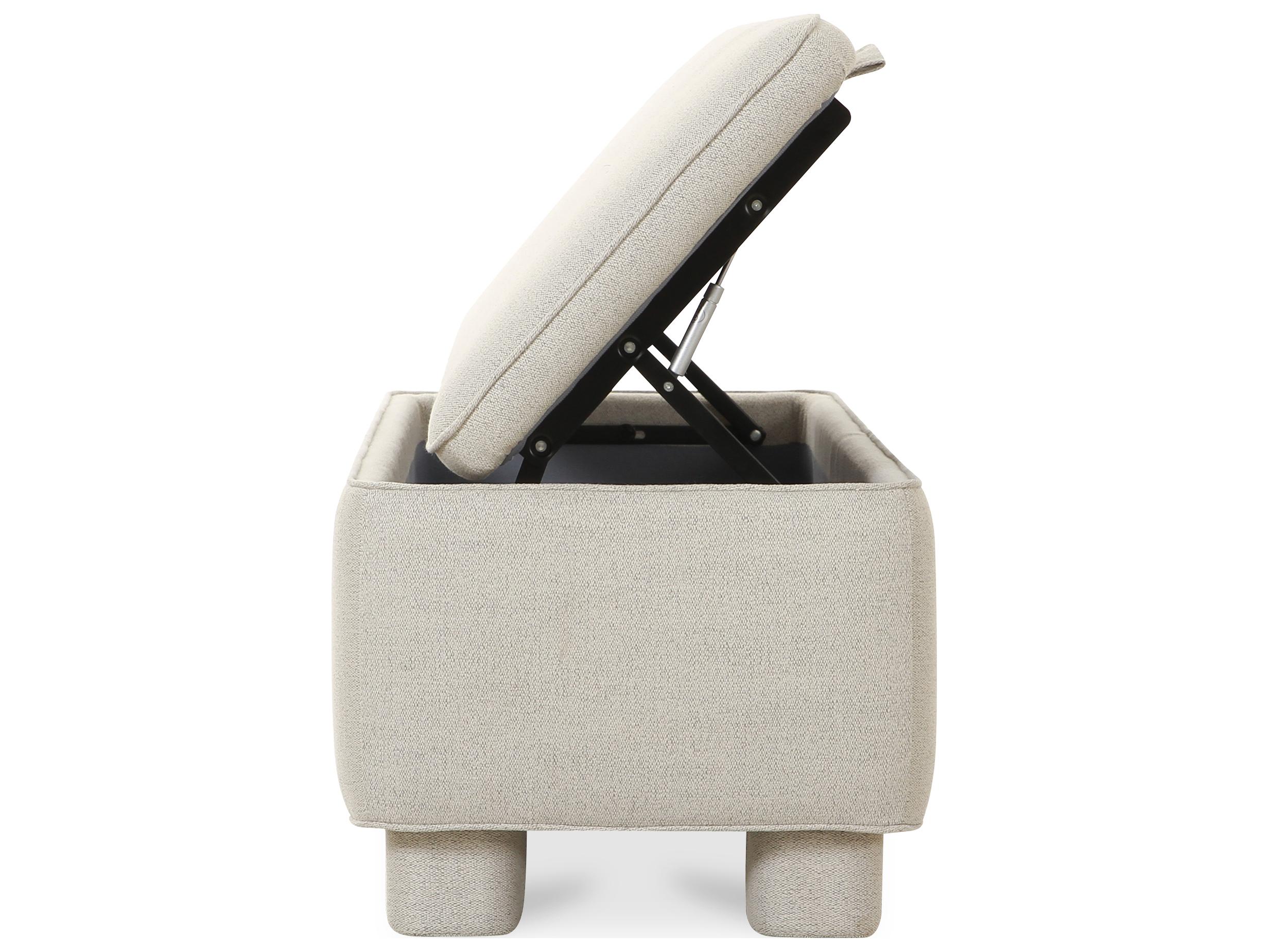 Moe's Home Ichigo Light Grey Upholstered Accent Bench