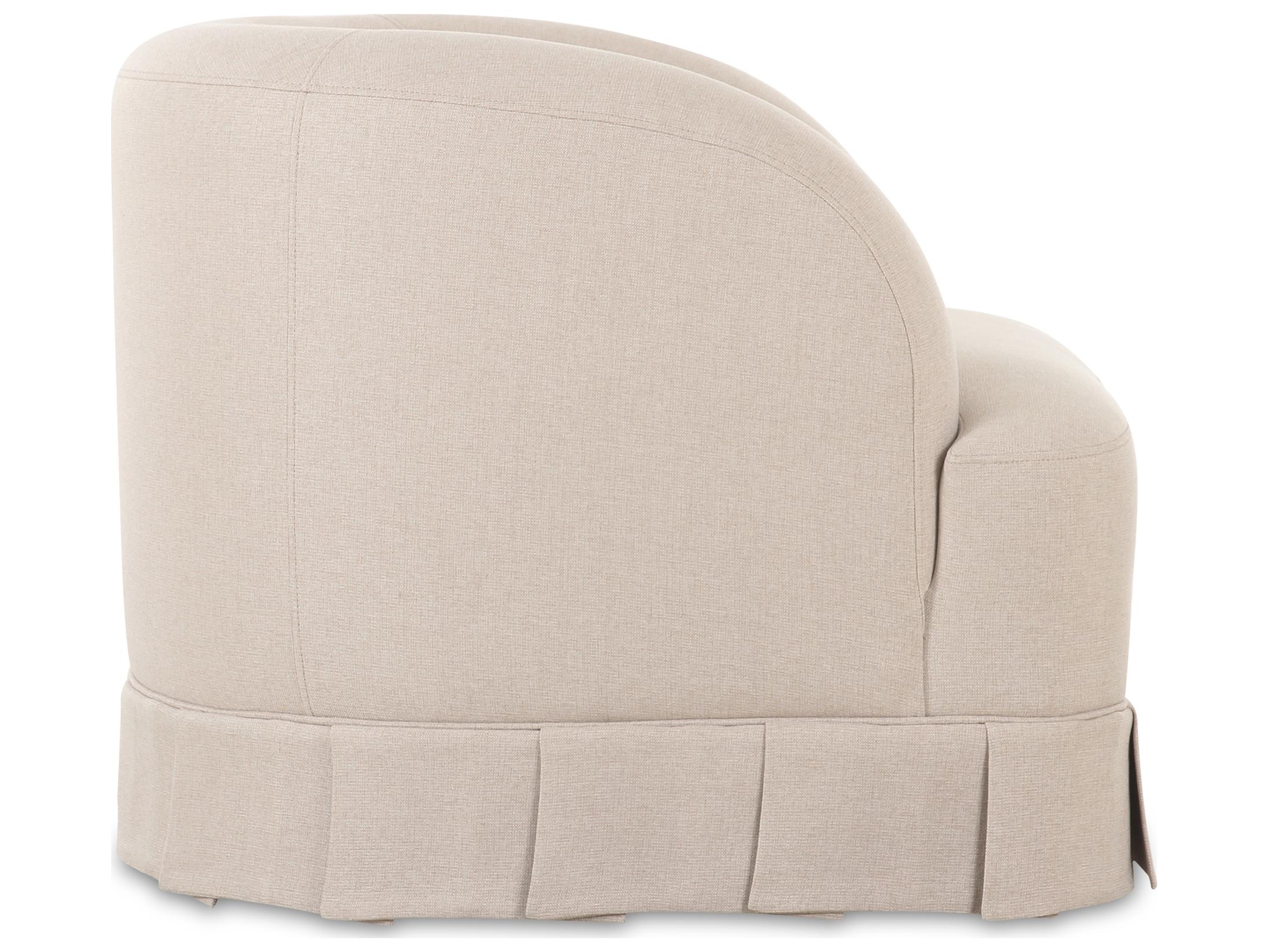 Moe's Home Maren Swivel Beige Accent Chair