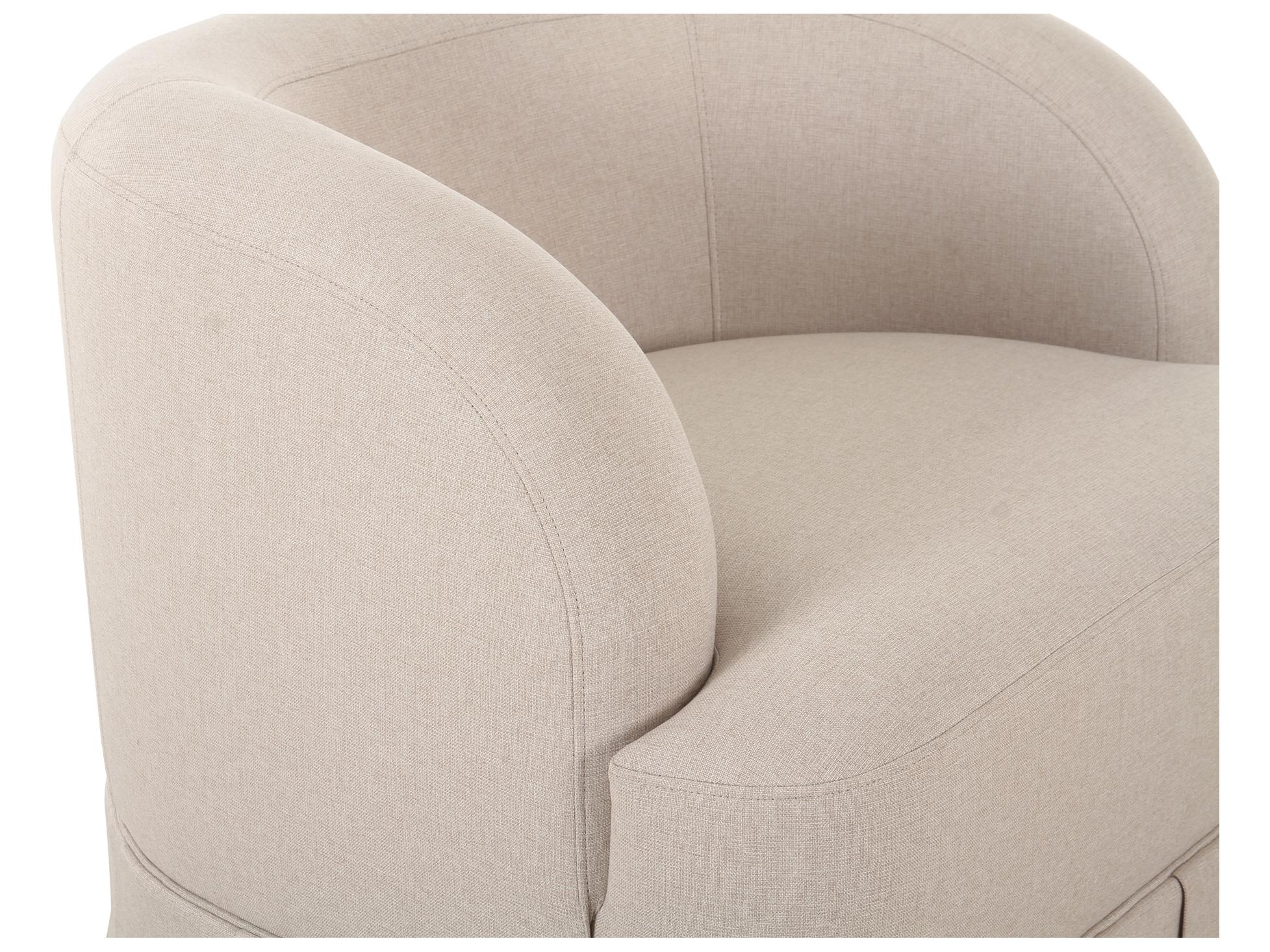 Moe's Home Maren Swivel Beige Accent Chair