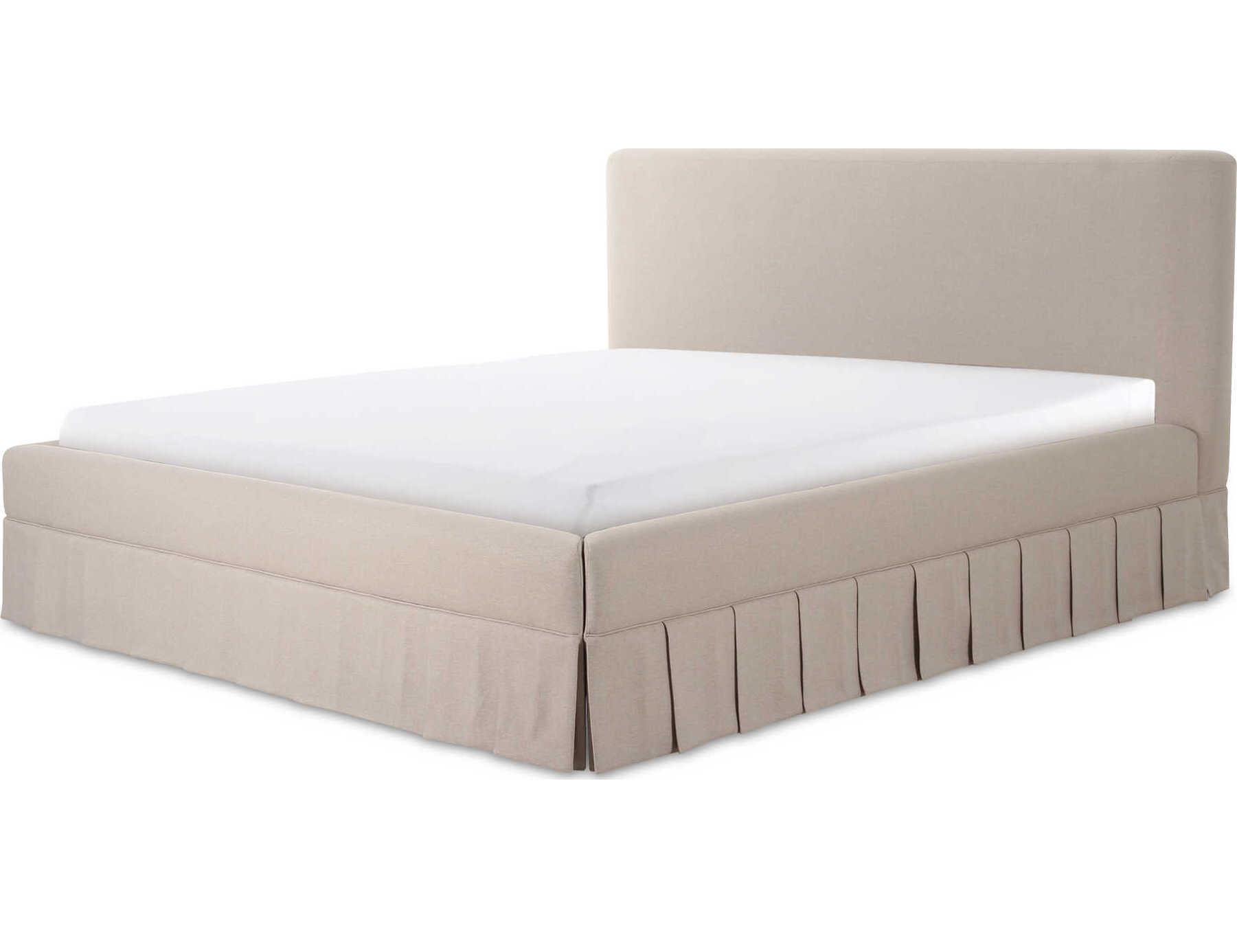 Moe's Home Maren Beige Plywood Wood King Platform Bed