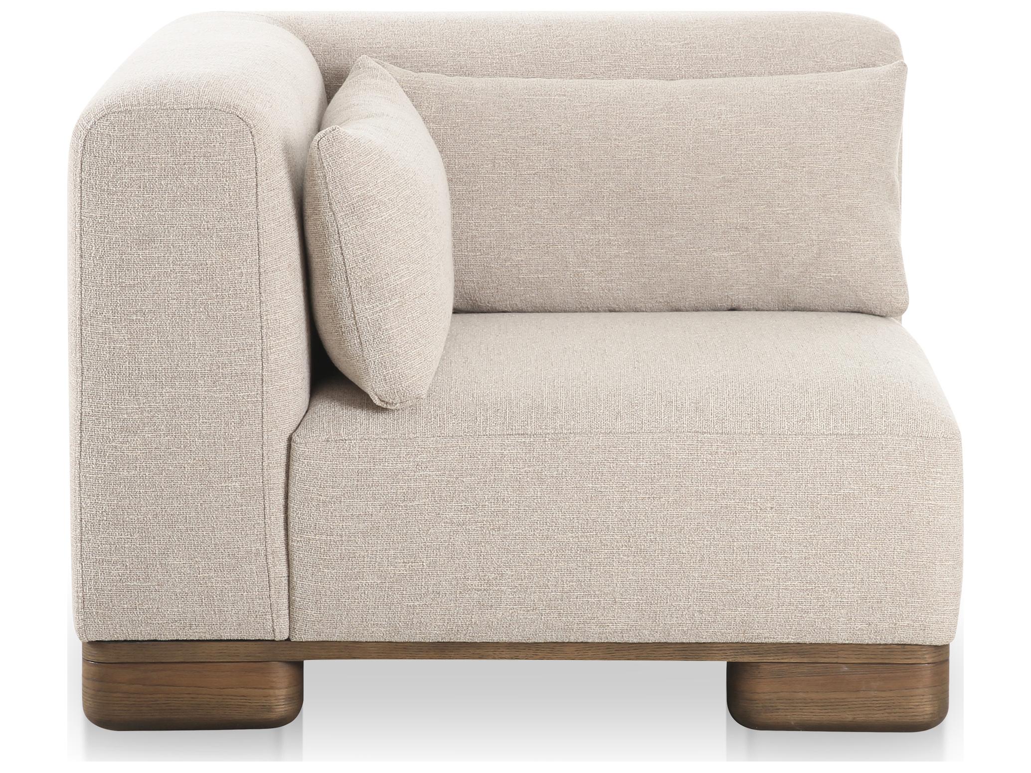 Moe's Home June Corner Chair Oatmeal