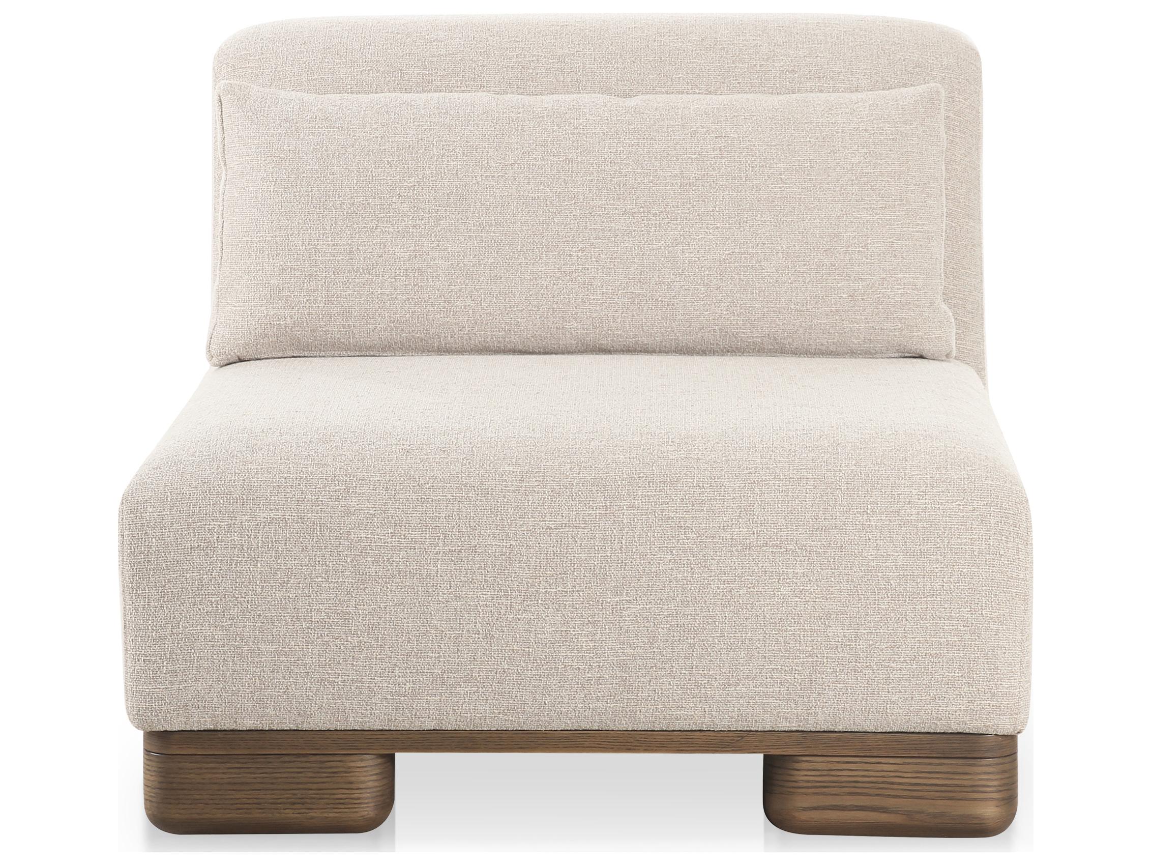 Moe's Home June Slipper Chair Oatmeal