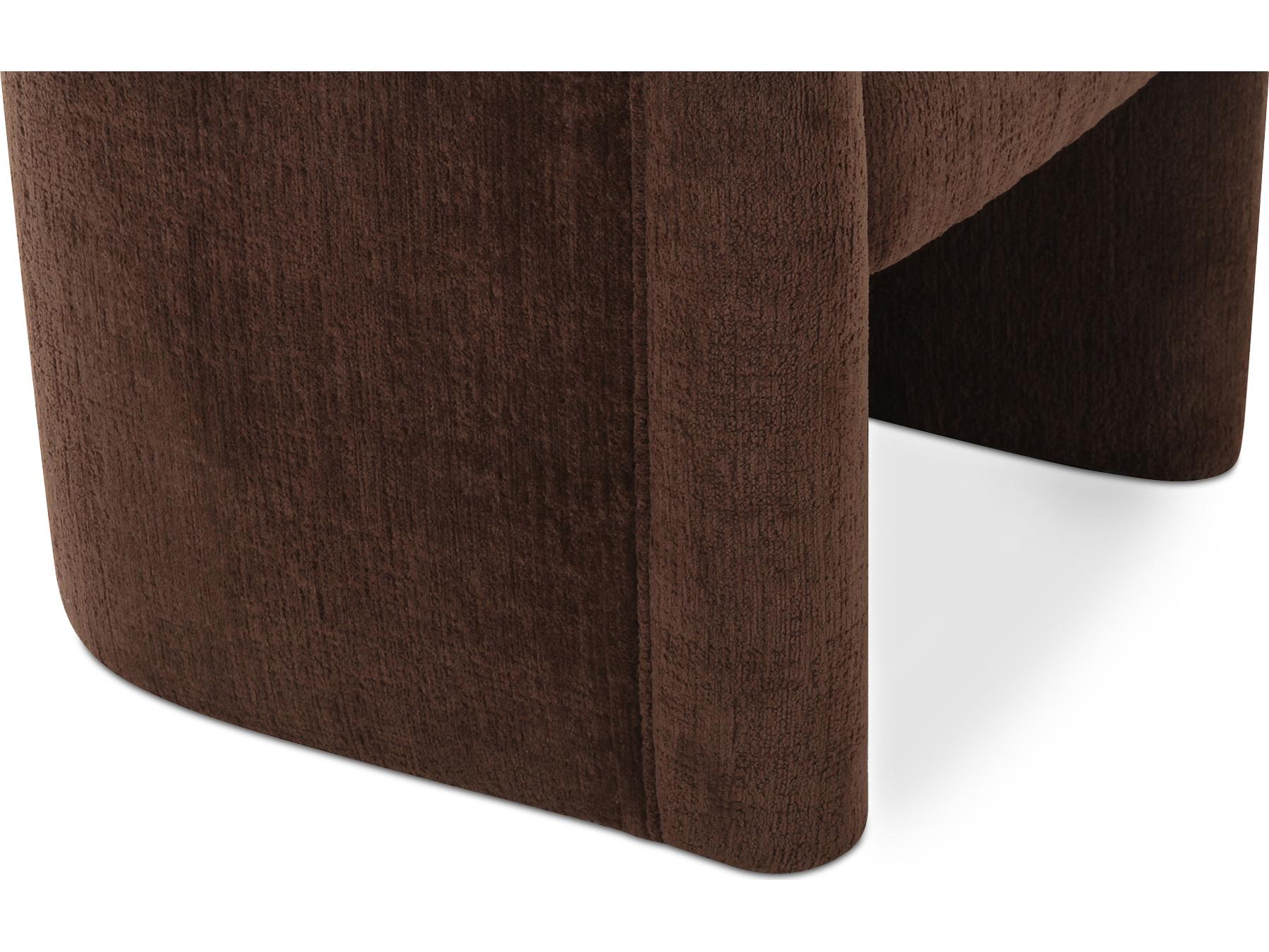 Moe's Home Mesto Rolling Dining Chair Dark Brown