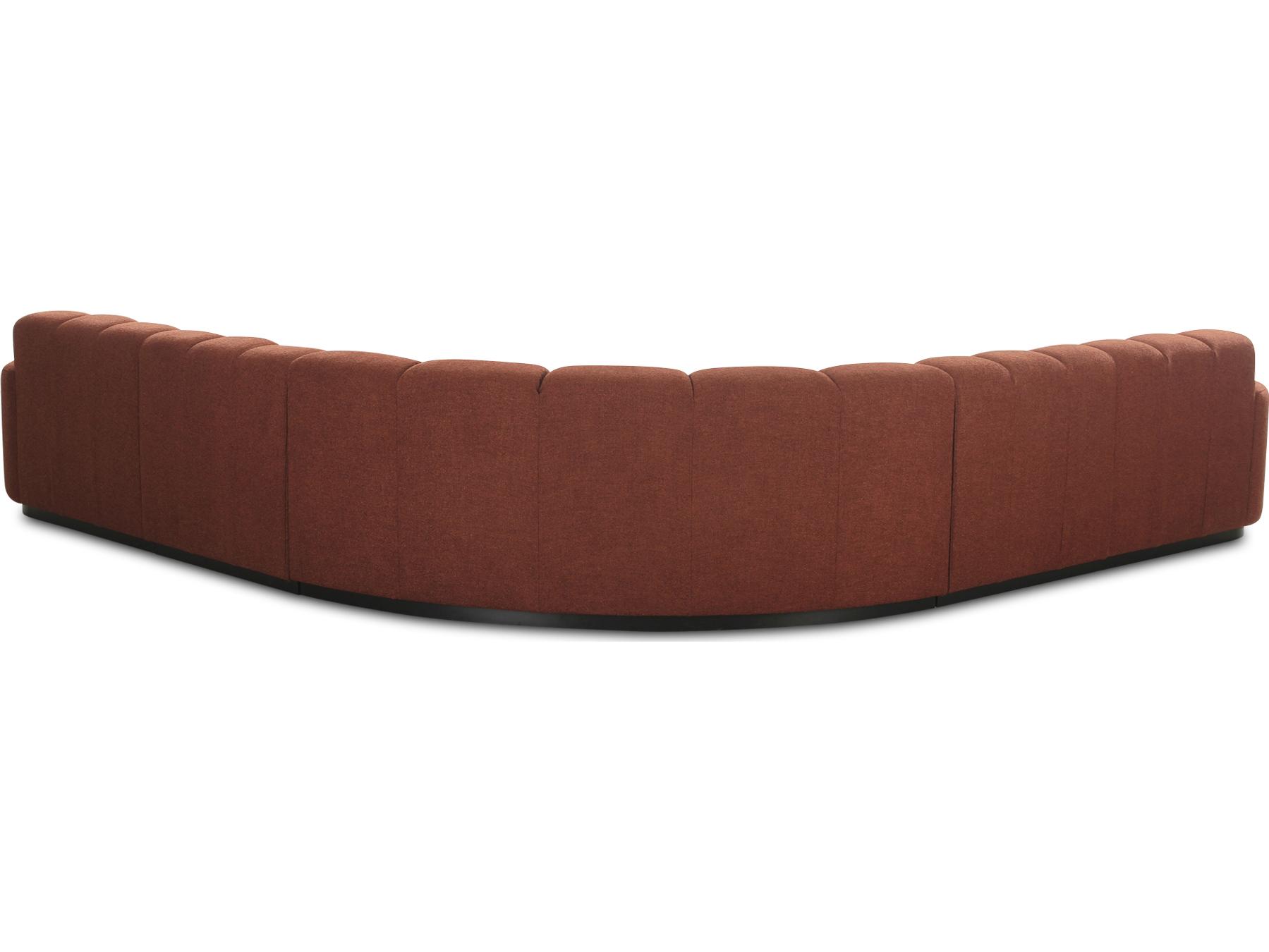 Moe's Home Roman L-Shaped Sectional Rust