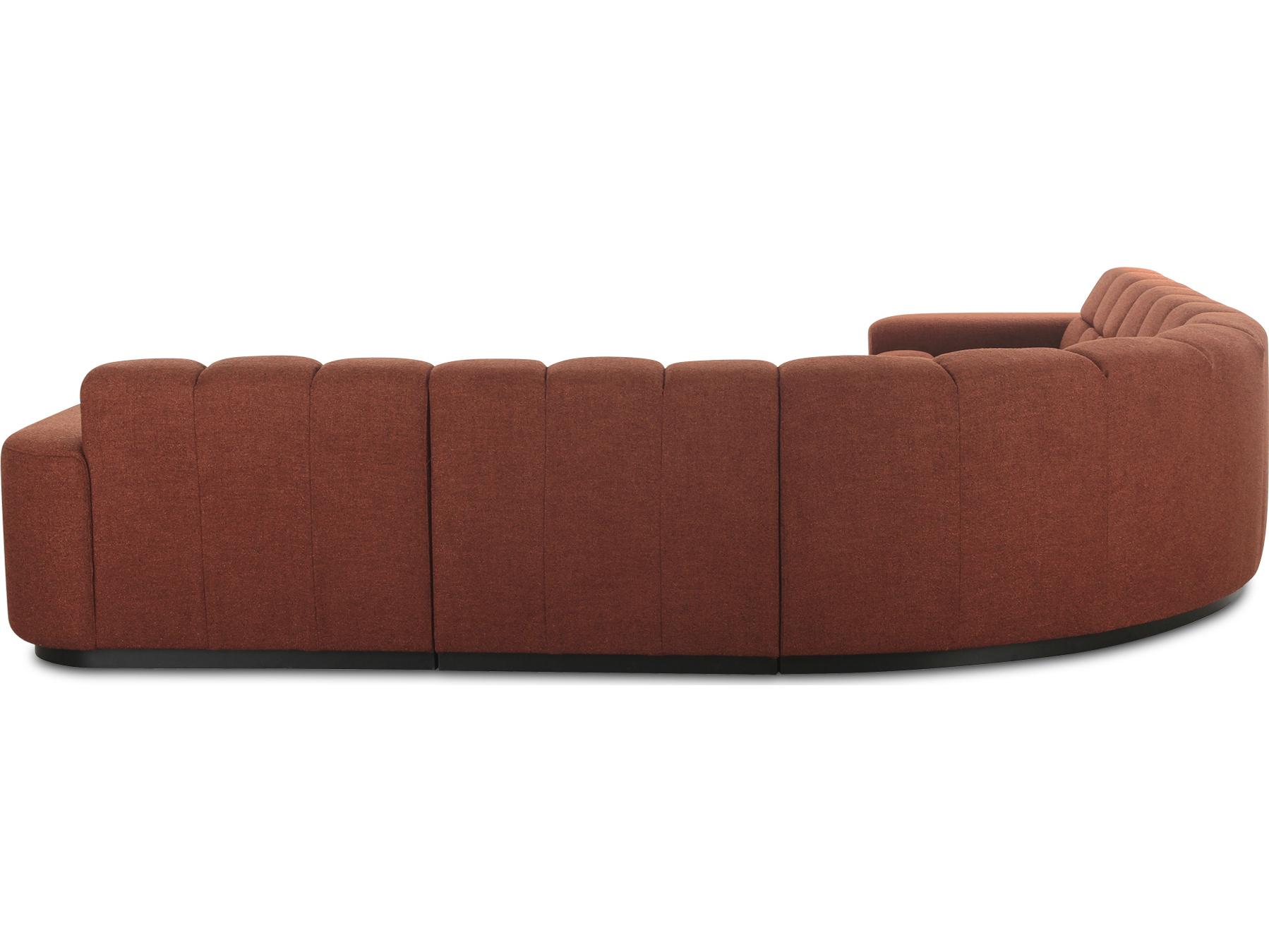 Moe's Home Roman L-Shaped Sectional Rust