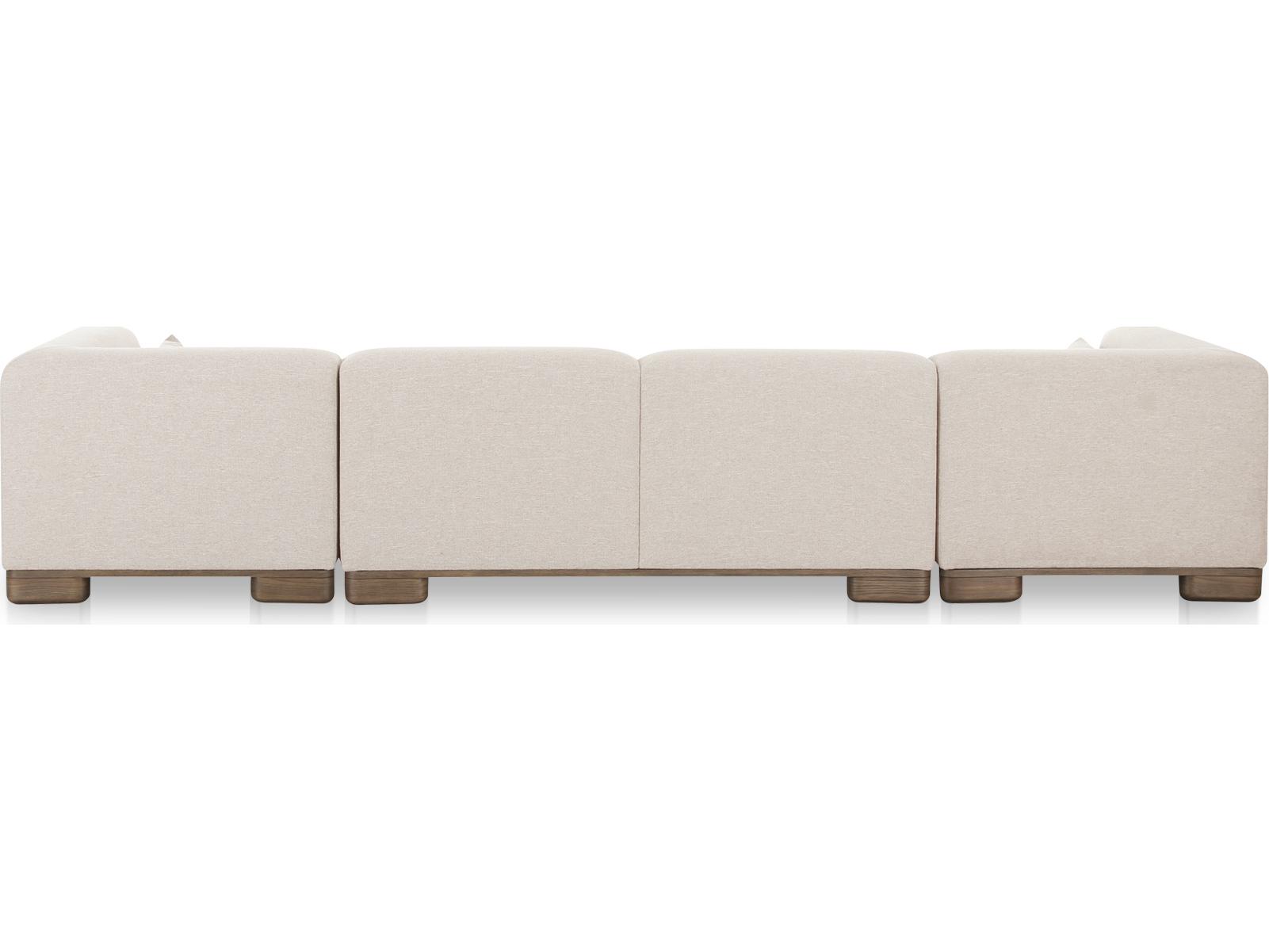Moe's Home June Beige Upholstered Sofa