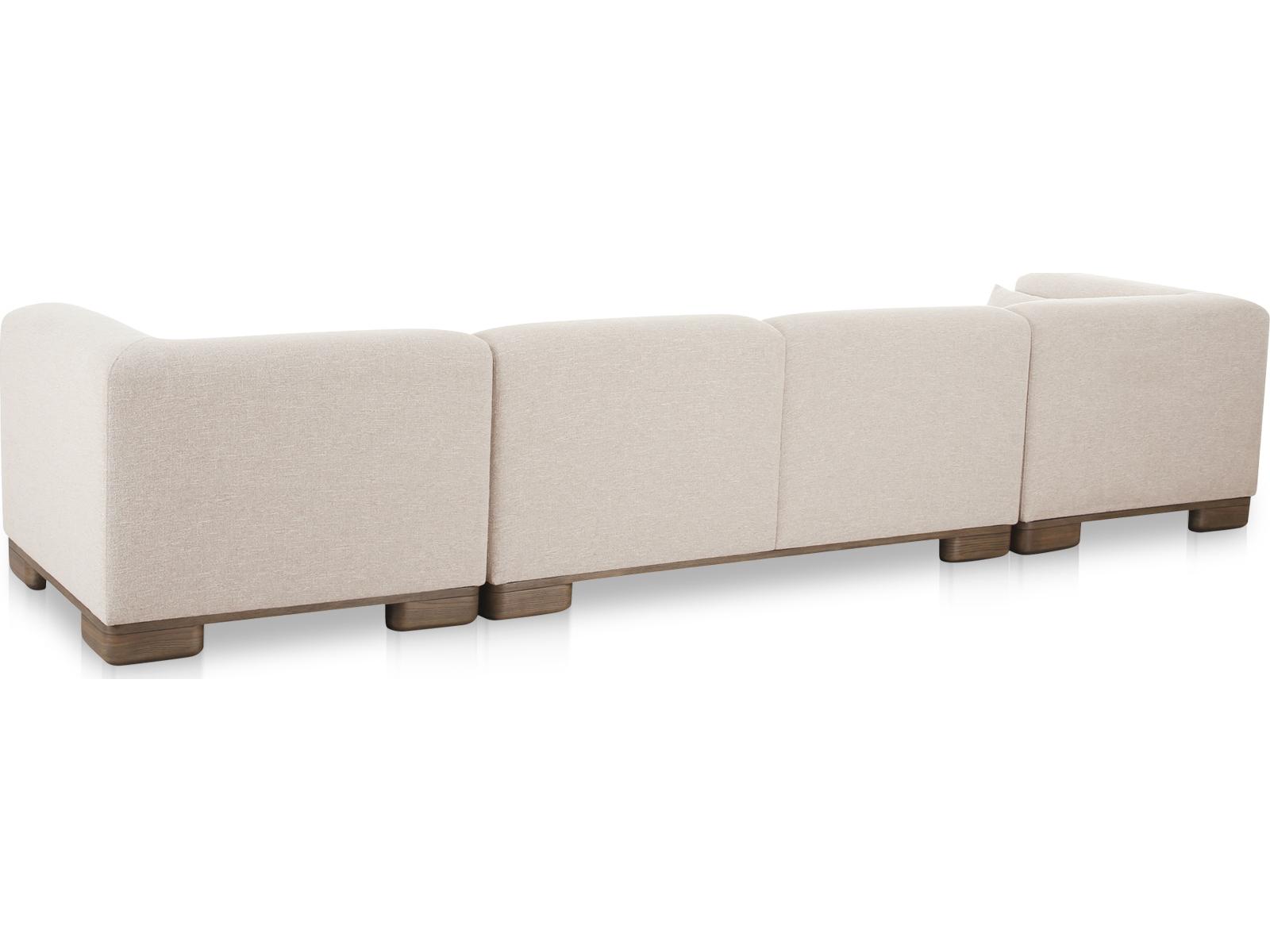 Moe's Home June Beige Upholstered Sofa
