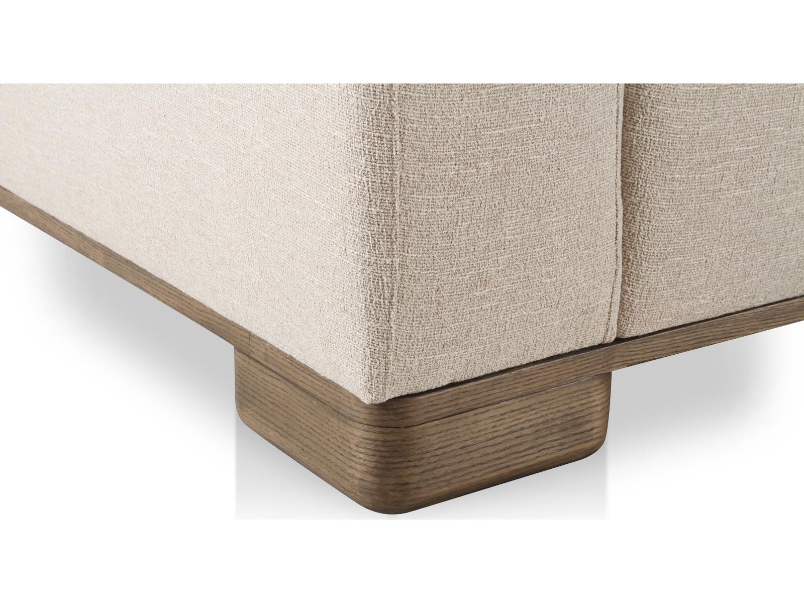 Moe's Home June Beige Upholstered Sectional Sofa