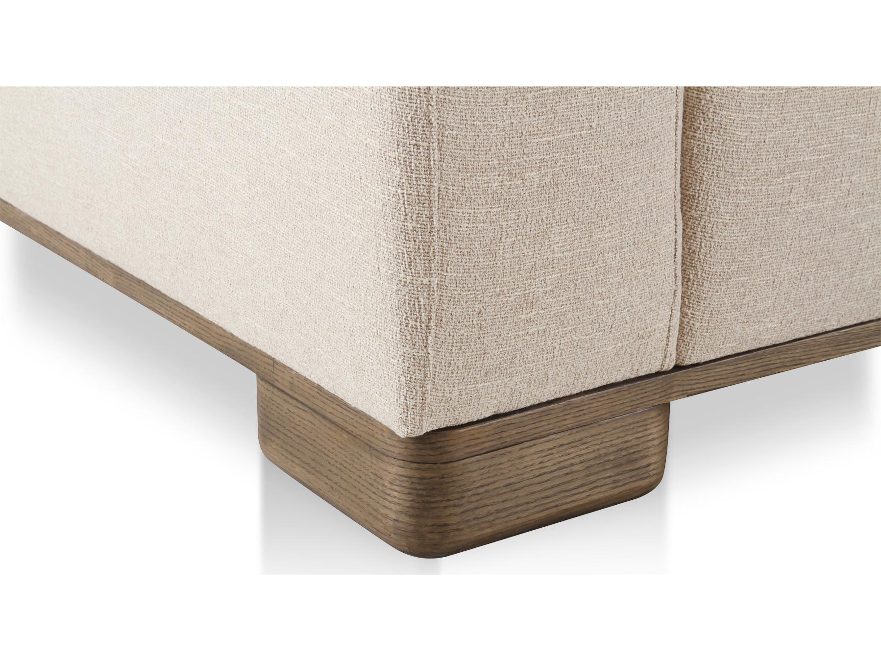 Moe's Home June Beige Upholstered Sectional Sofa