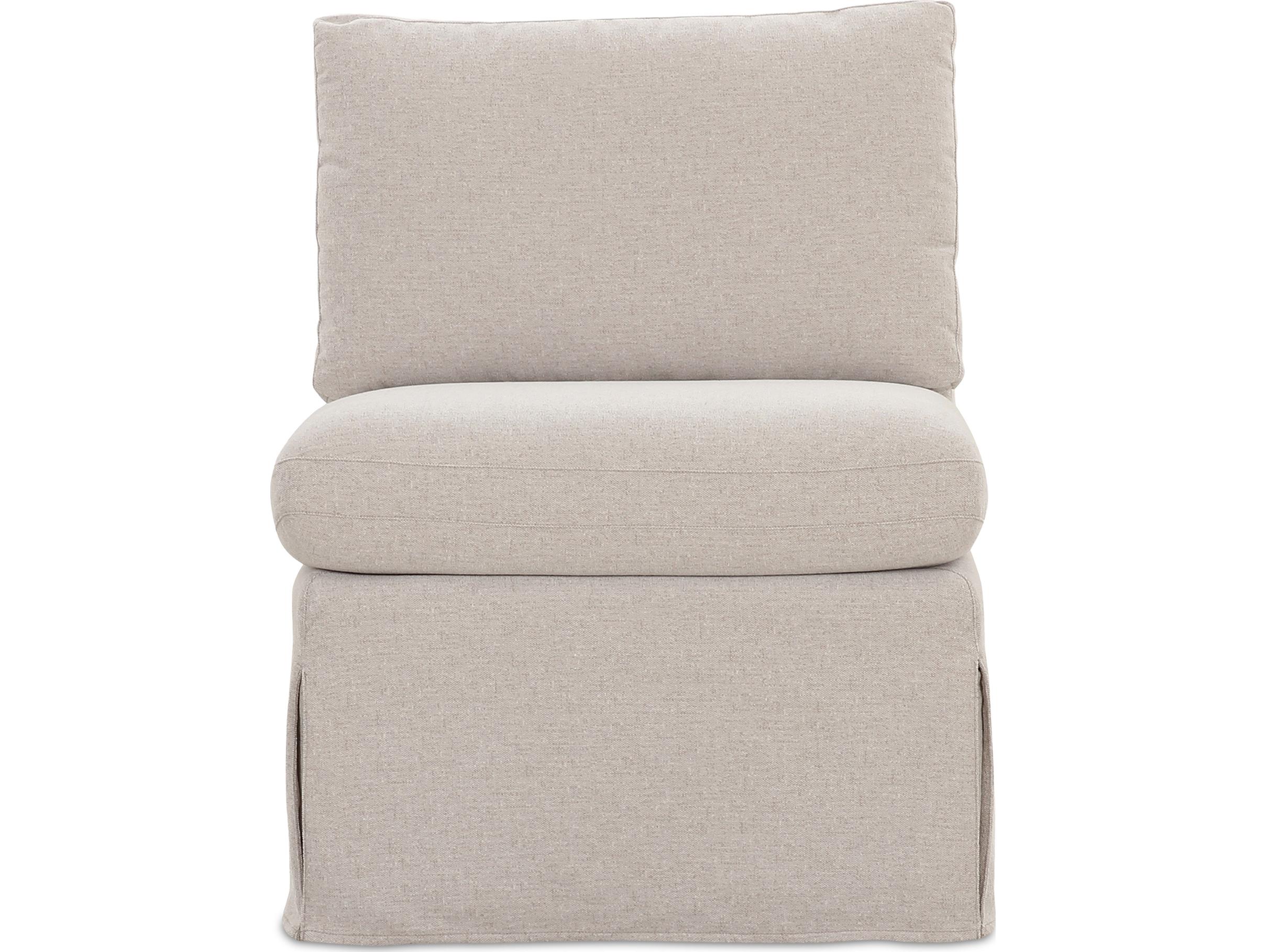 Moe's Home Fable Beige Upholstered Armless Dining Chair