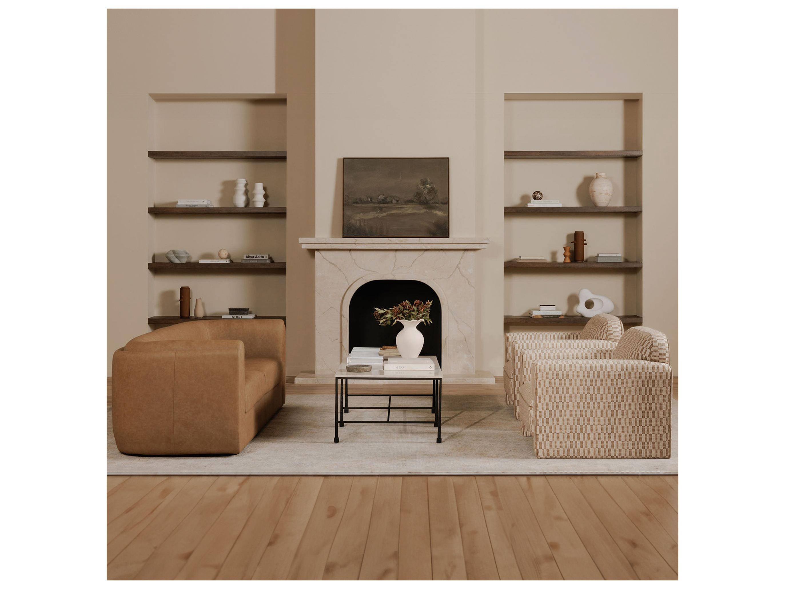 Moe's Home Leo Beige Accent Chair