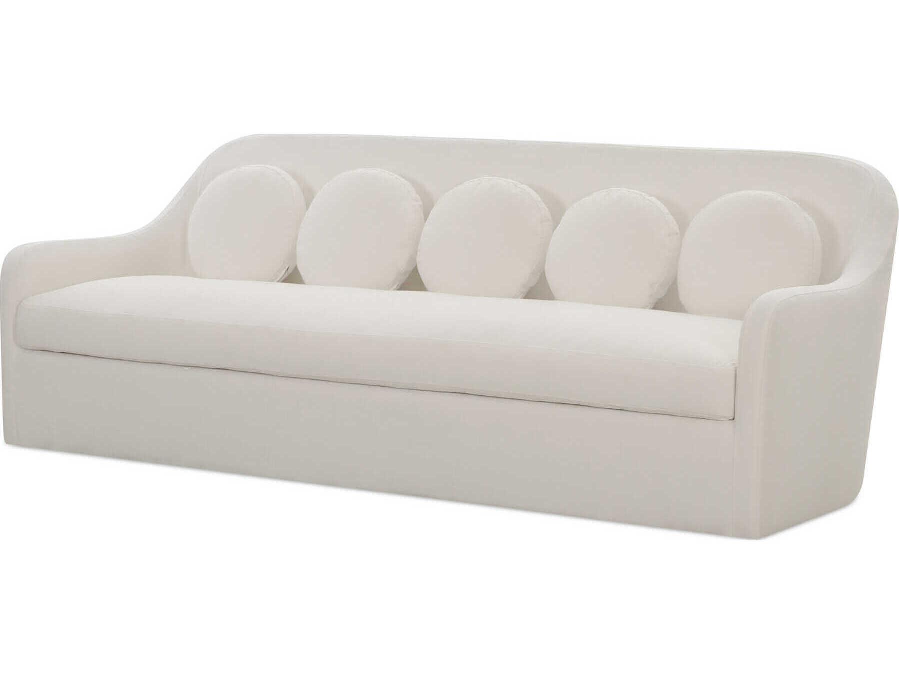 Moe's Home Rialto White Upholstered Sofa