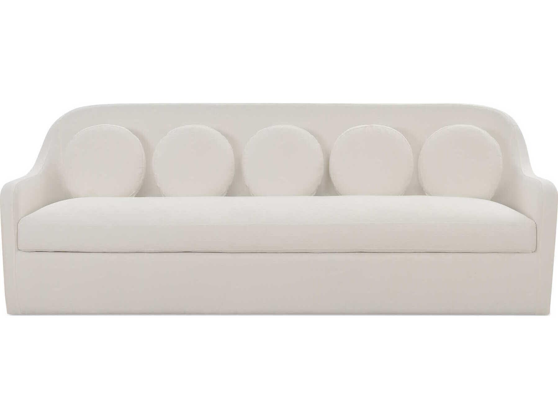 Moe's Home Rialto White Upholstered Sofa
