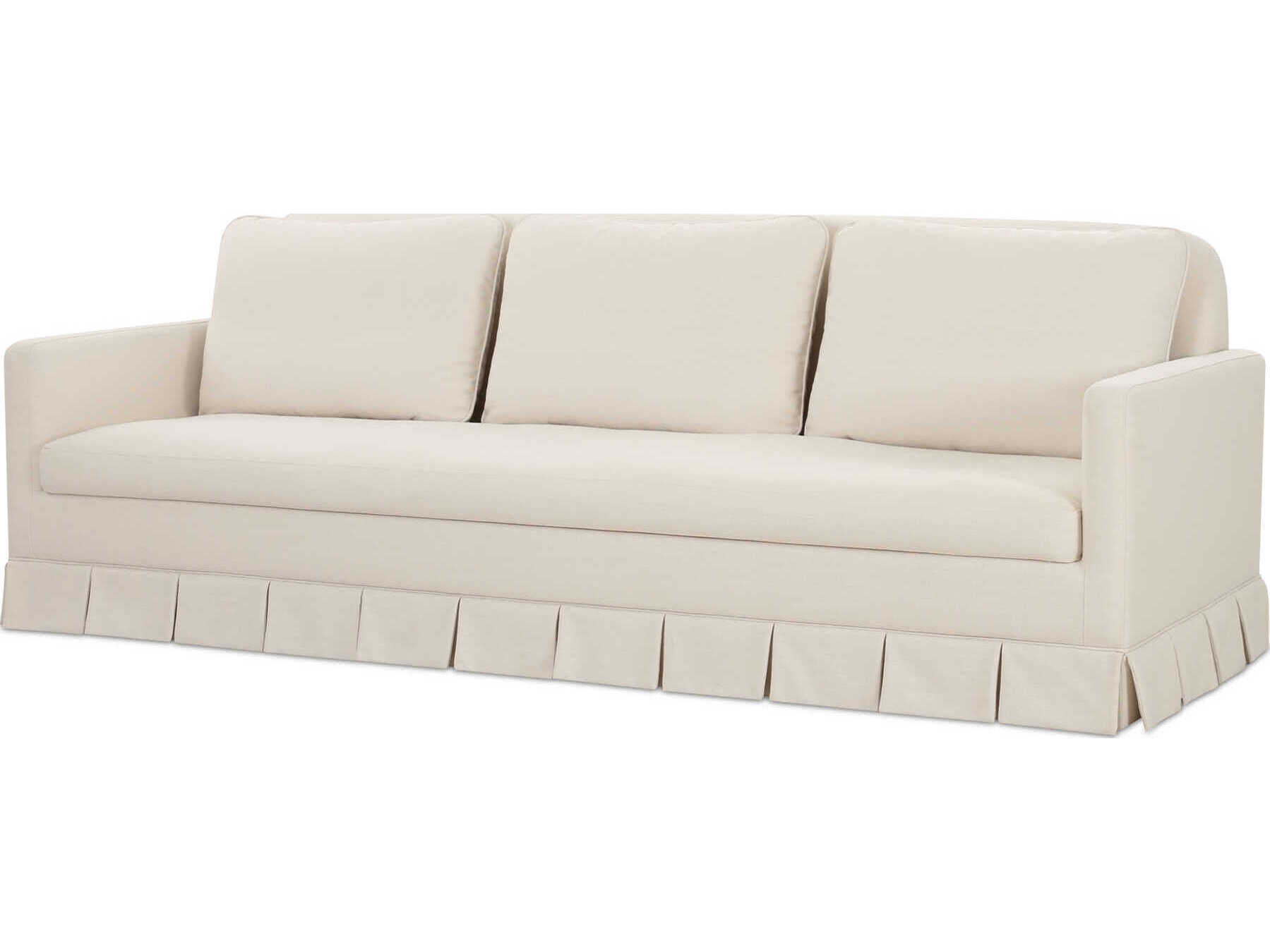 Moe's Home Pellicano Cream White Upholstered Sofa