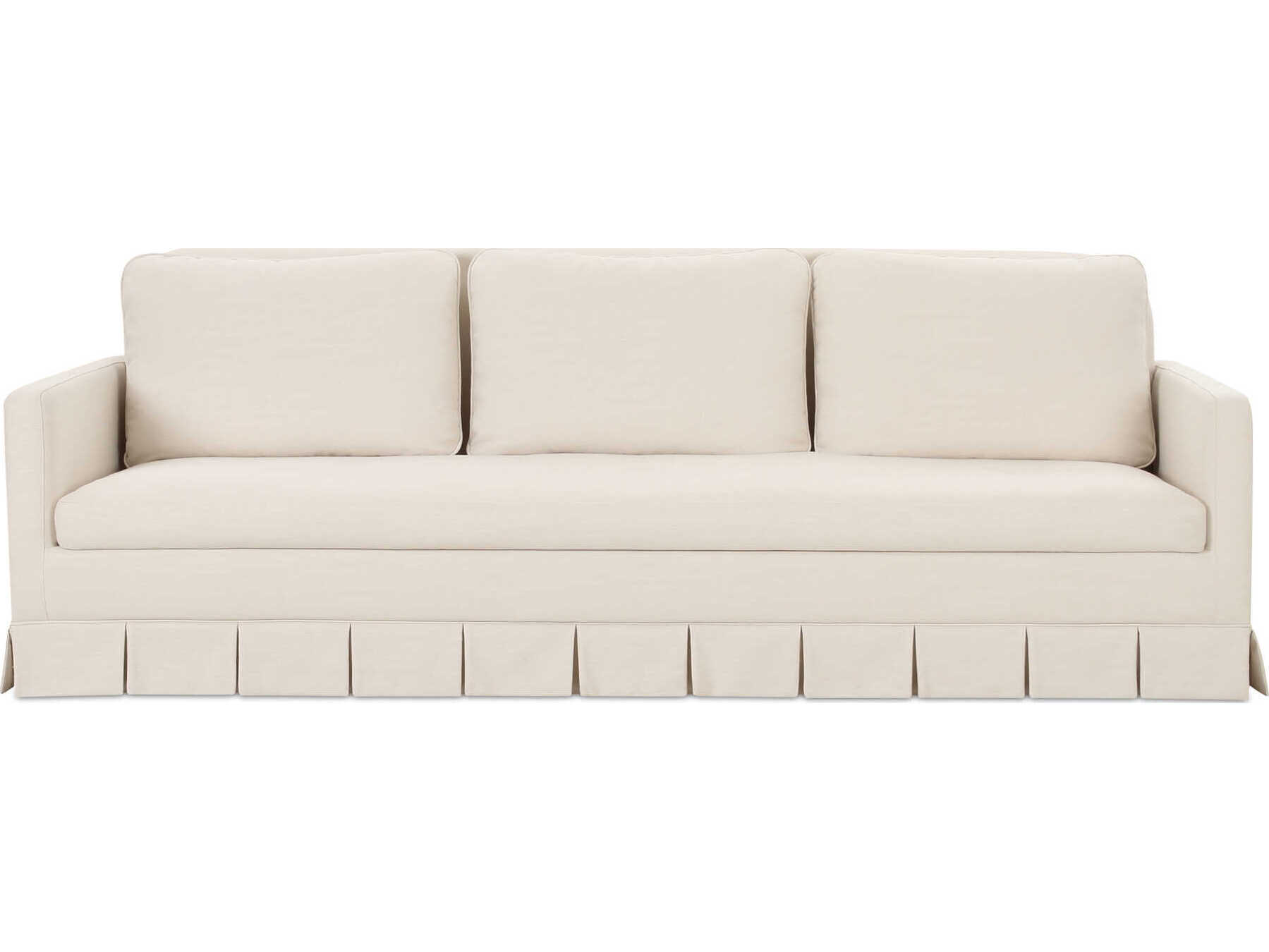 Moe's Home Pellicano Cream White Upholstered Sofa