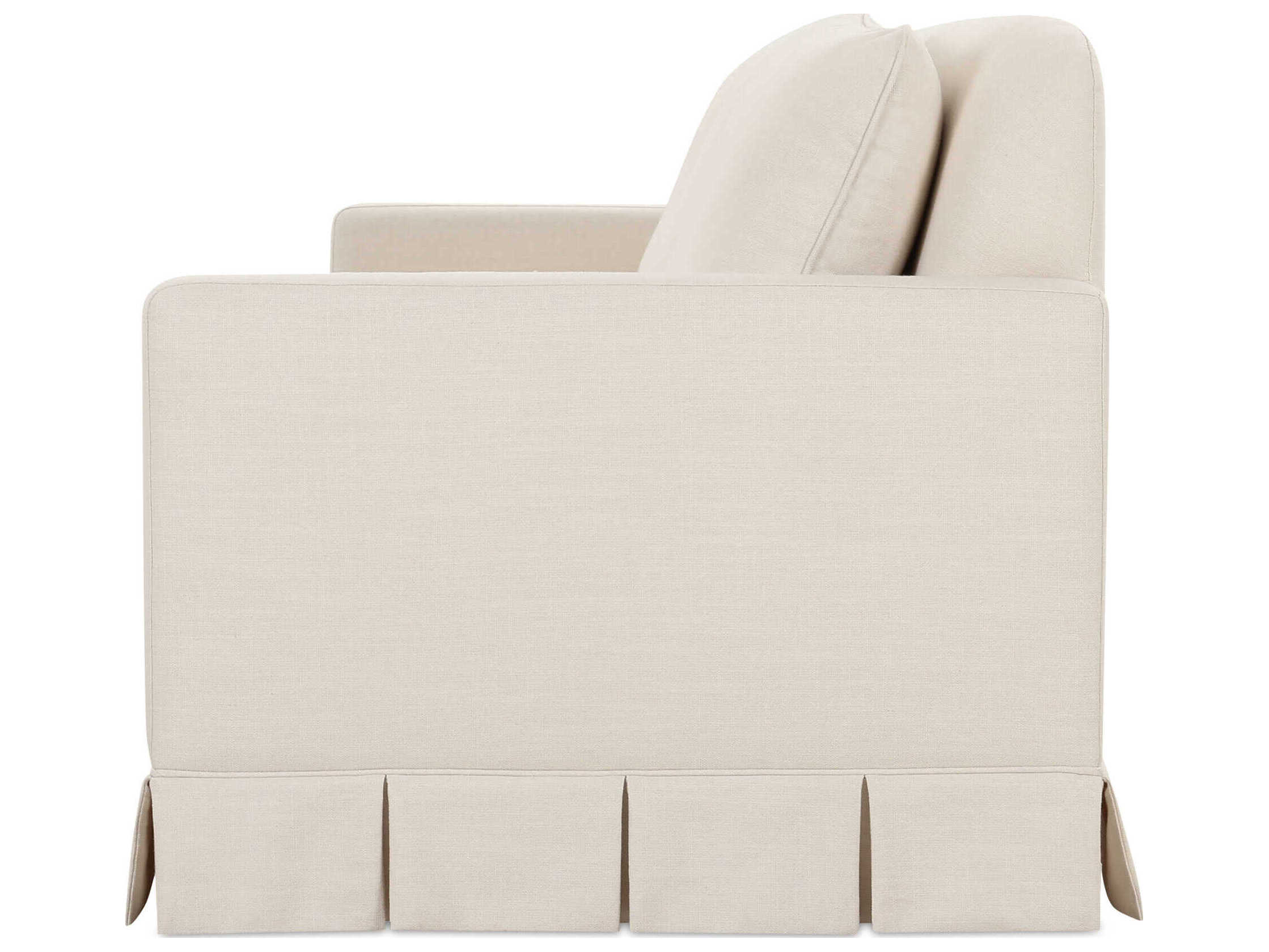 Moe's Home Pellicano Cream White Upholstered Sofa