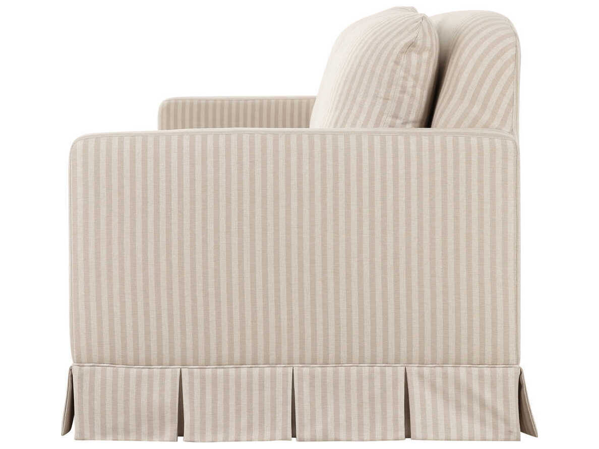 Moe's Home Pellicano Beige Stripe Upholstered Sofa