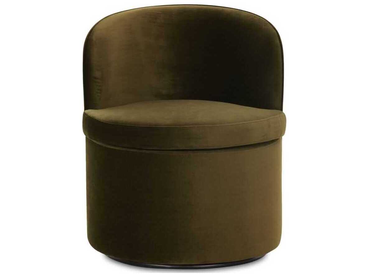 Moe's Home Dane Plywood Green Upholstered Armless Dining Chair